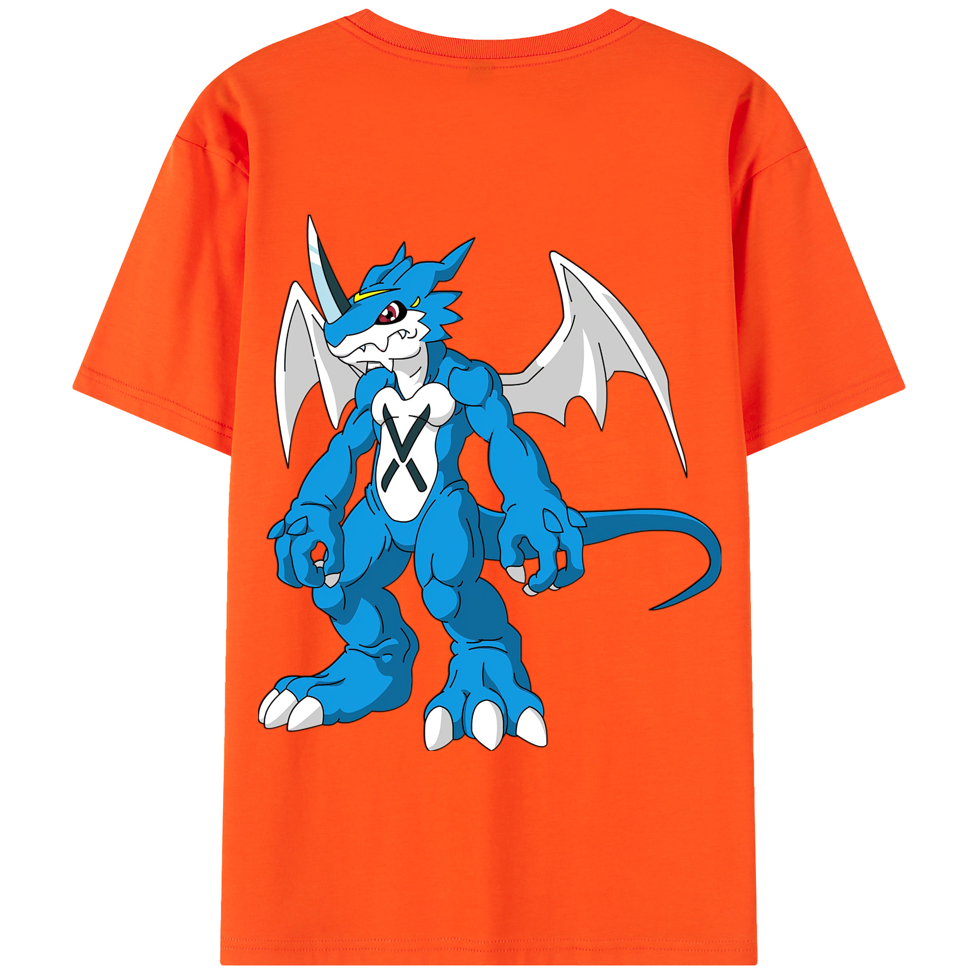 （画像用） Digimon デジタルモンスター/デジモン 綿100％半袖Tシャツ（背面プリント）