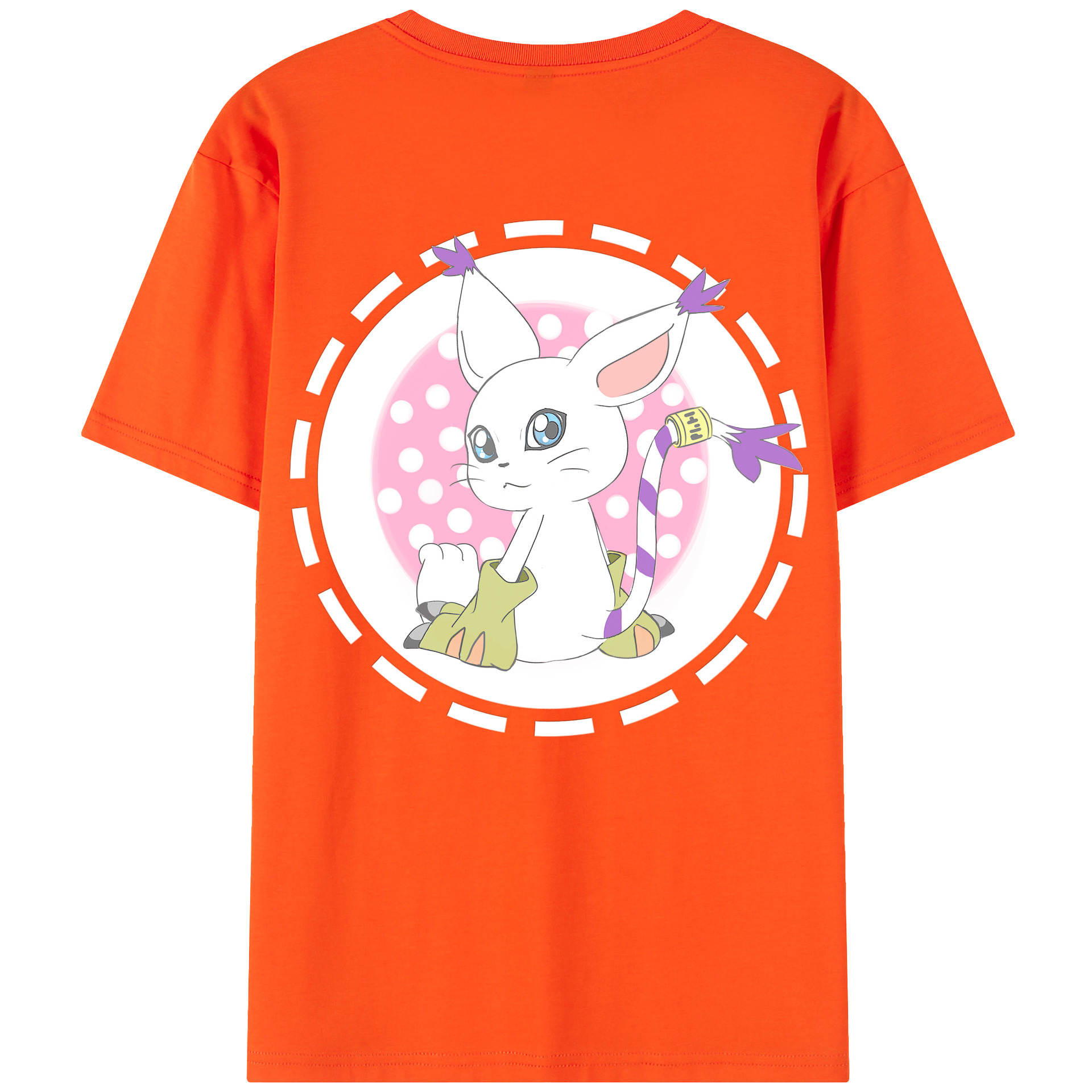 （画像用） Digimon デジタルモンスター/デジモン 綿100％半袖Tシャツ（背面プリント）