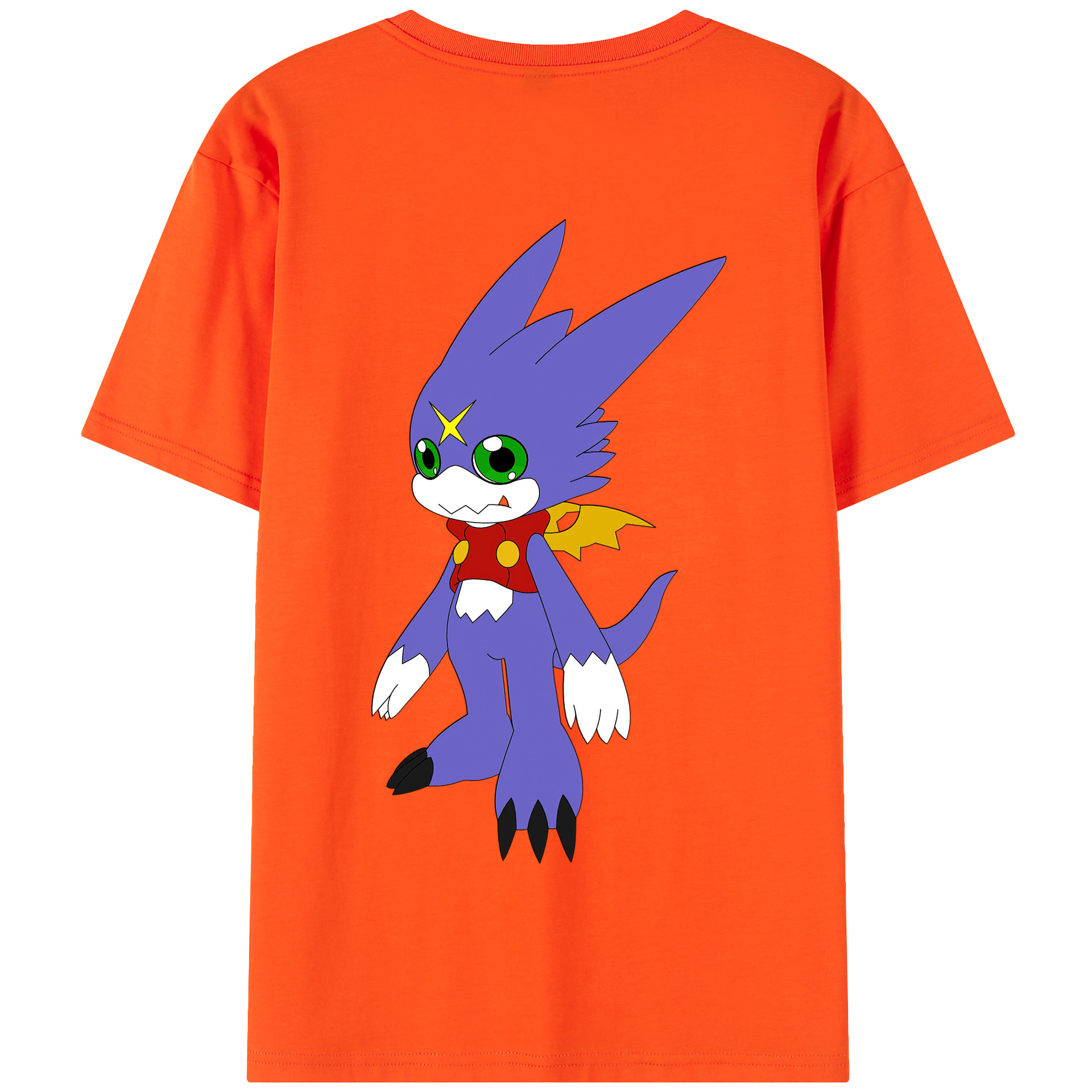 （画像用） Digimon デジタルモンスター/デジモン 綿100％半袖Tシャツ（背面プリント）