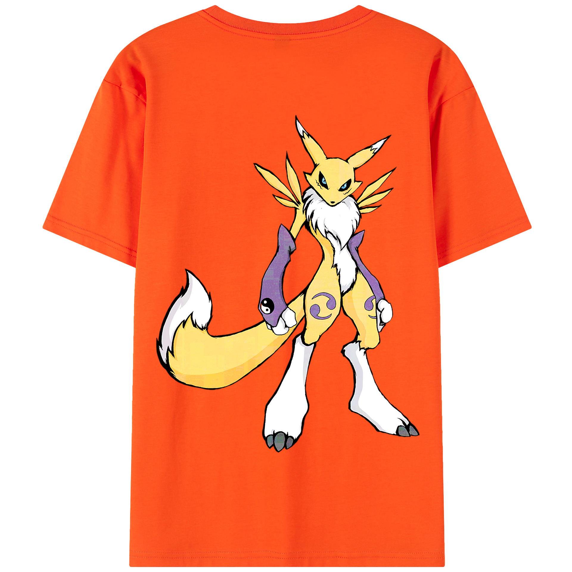 （画像用） Digimon デジタルモンスター/デジモン 綿100％半袖Tシャツ（背面プリント）
