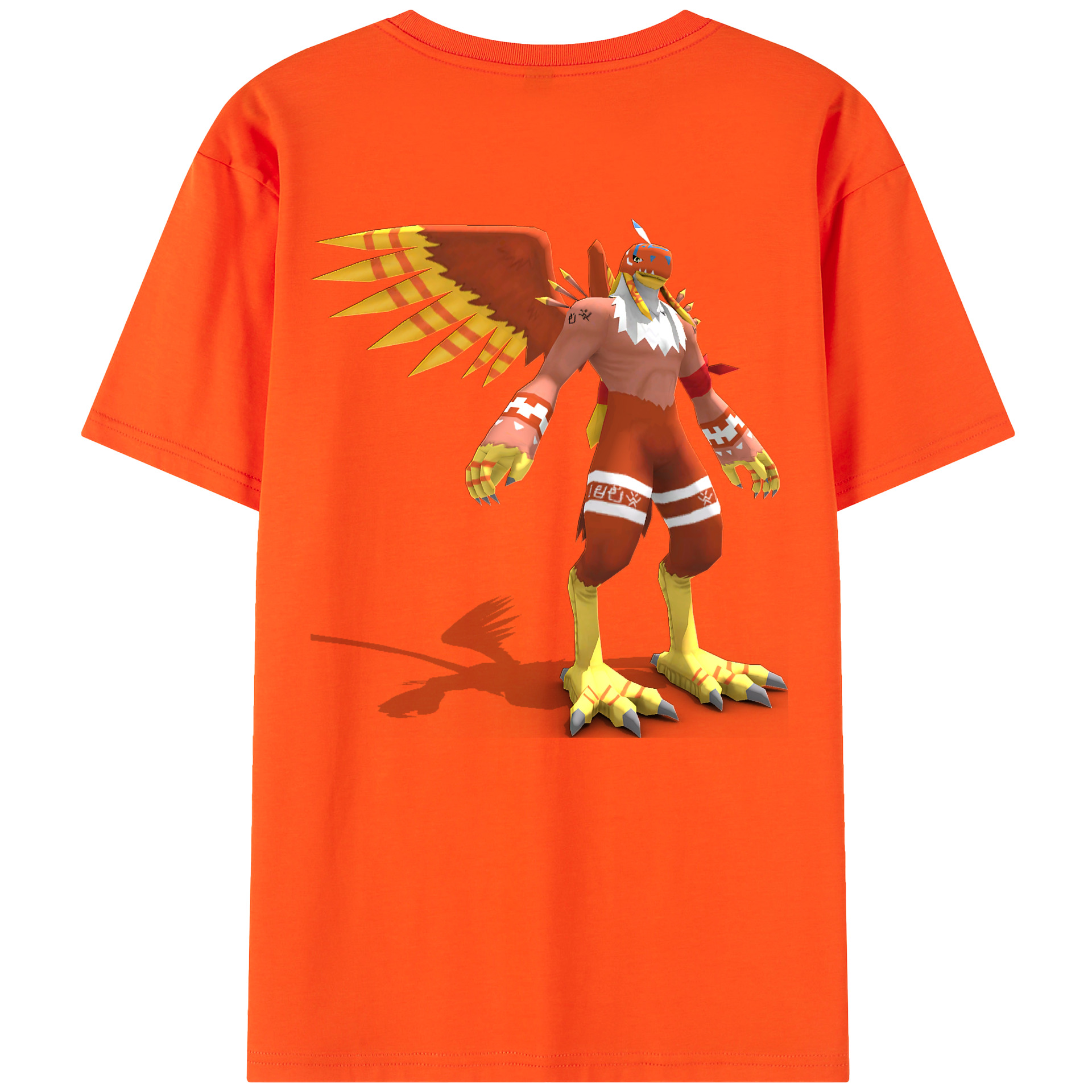 （画像用） Digimon デジタルモンスター/デジモン 綿100％半袖Tシャツ（背面プリント）