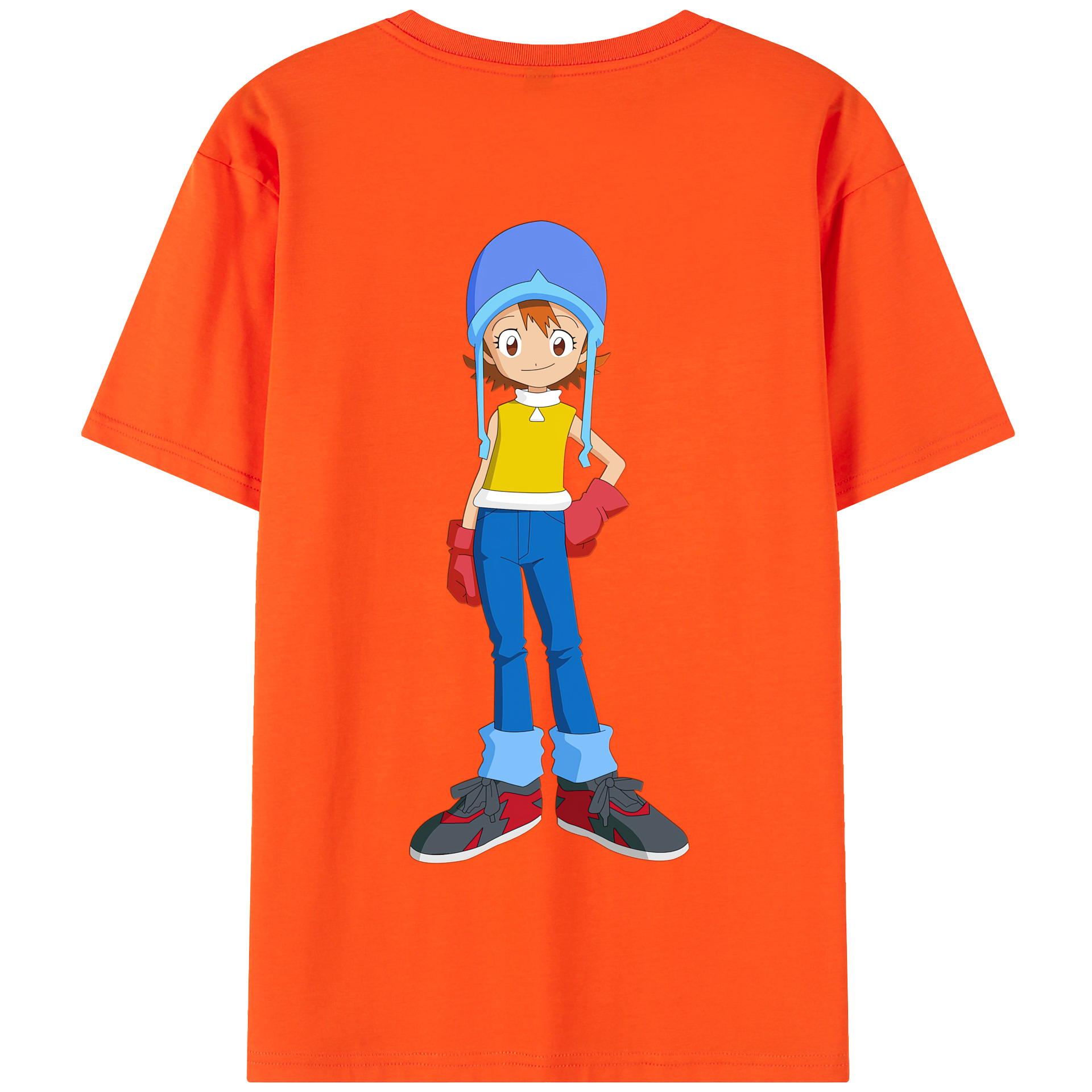 （画像用） Digimon デジタルモンスター/デジモン 綿100％半袖Tシャツ（背面プリント）