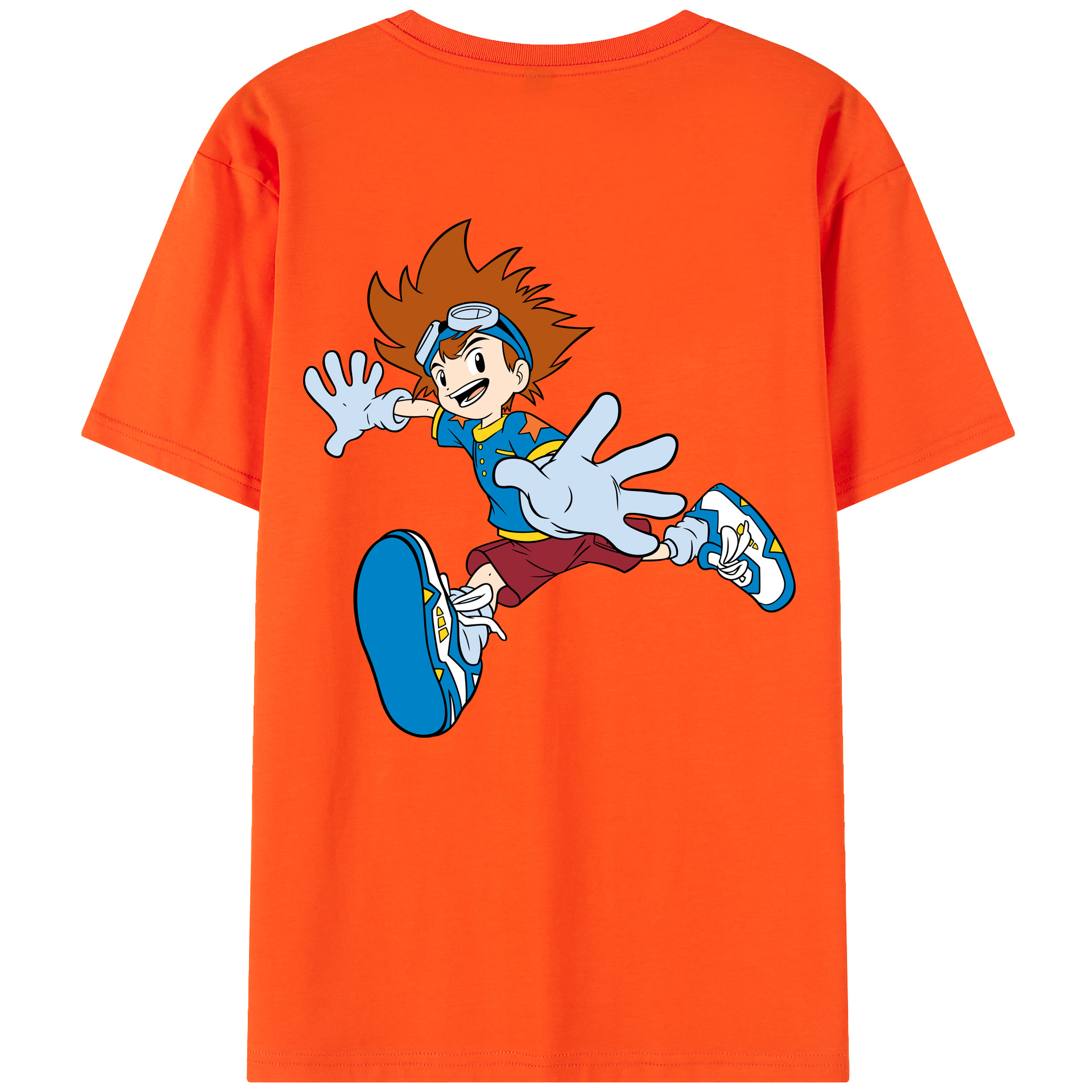 （画像用） Digimon デジタルモンスター/デジモン 綿100％半袖Tシャツ（背面プリント）