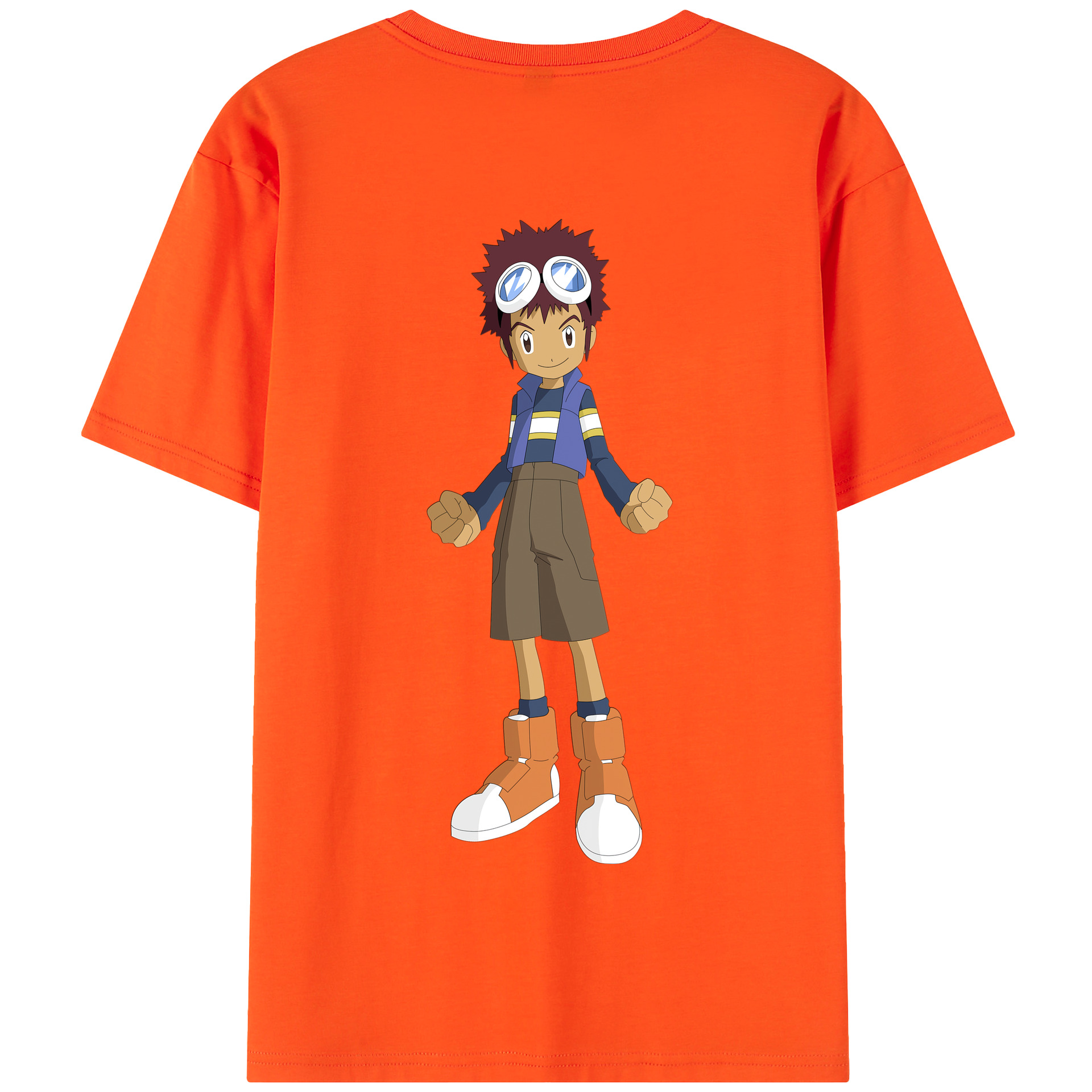 （画像用） Digimon デジタルモンスター/デジモン 綿100％半袖Tシャツ（背面プリント）