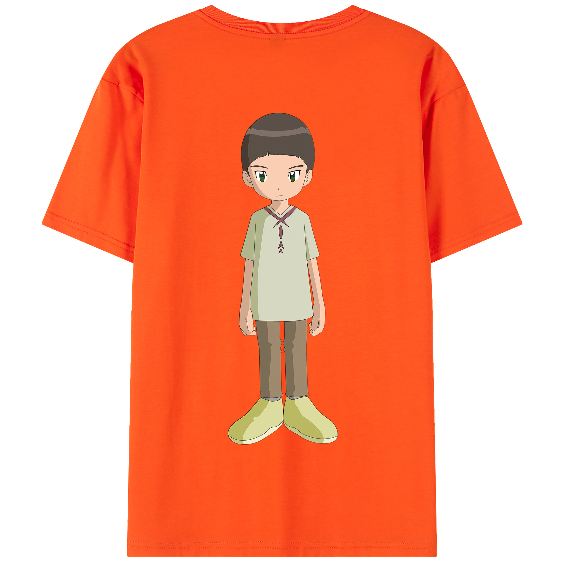 （画像用） Digimon デジタルモンスター/デジモン 綿100％半袖Tシャツ（背面プリント）