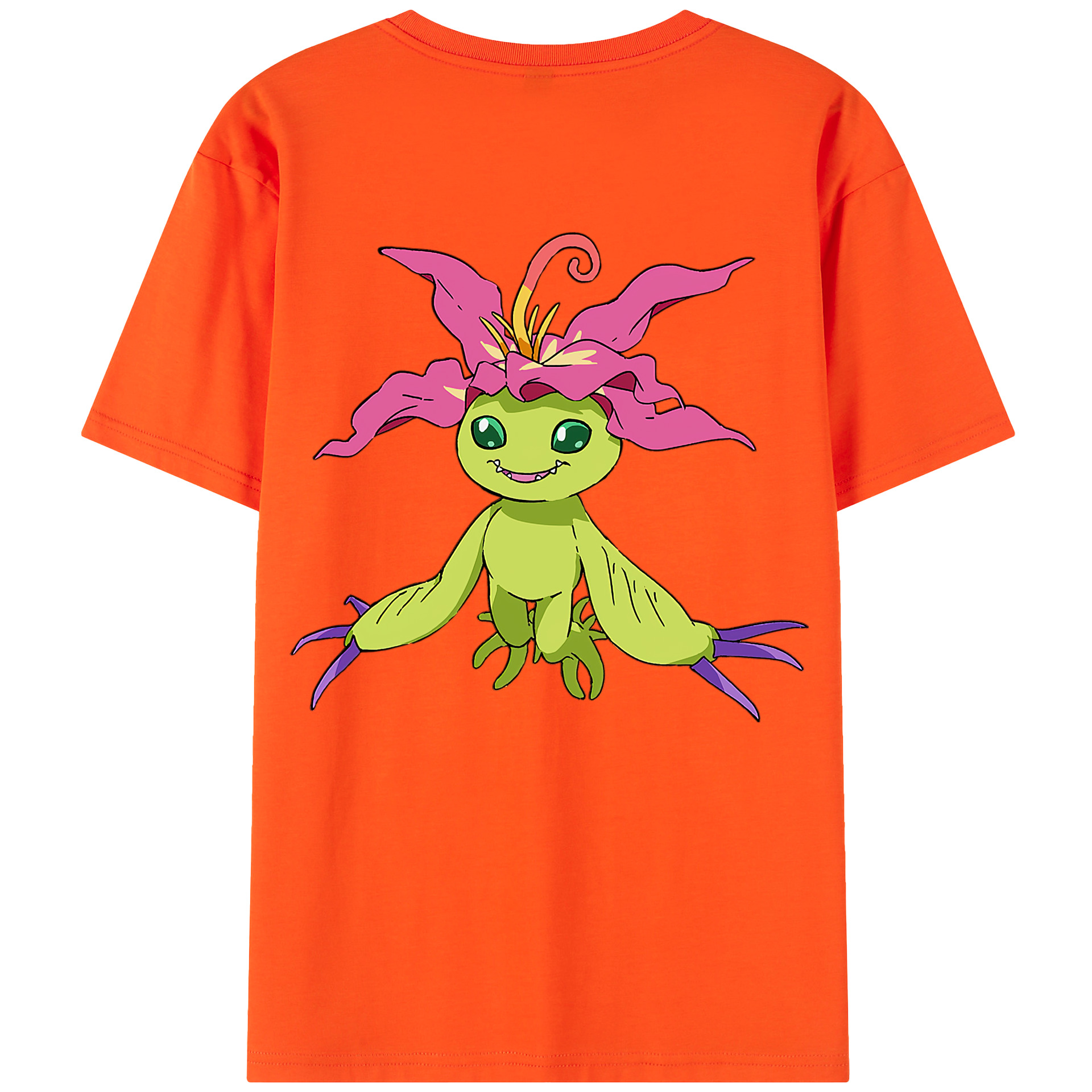 （画像用） Digimon デジタルモンスター/デジモン 綿100％半袖Tシャツ（背面プリント）