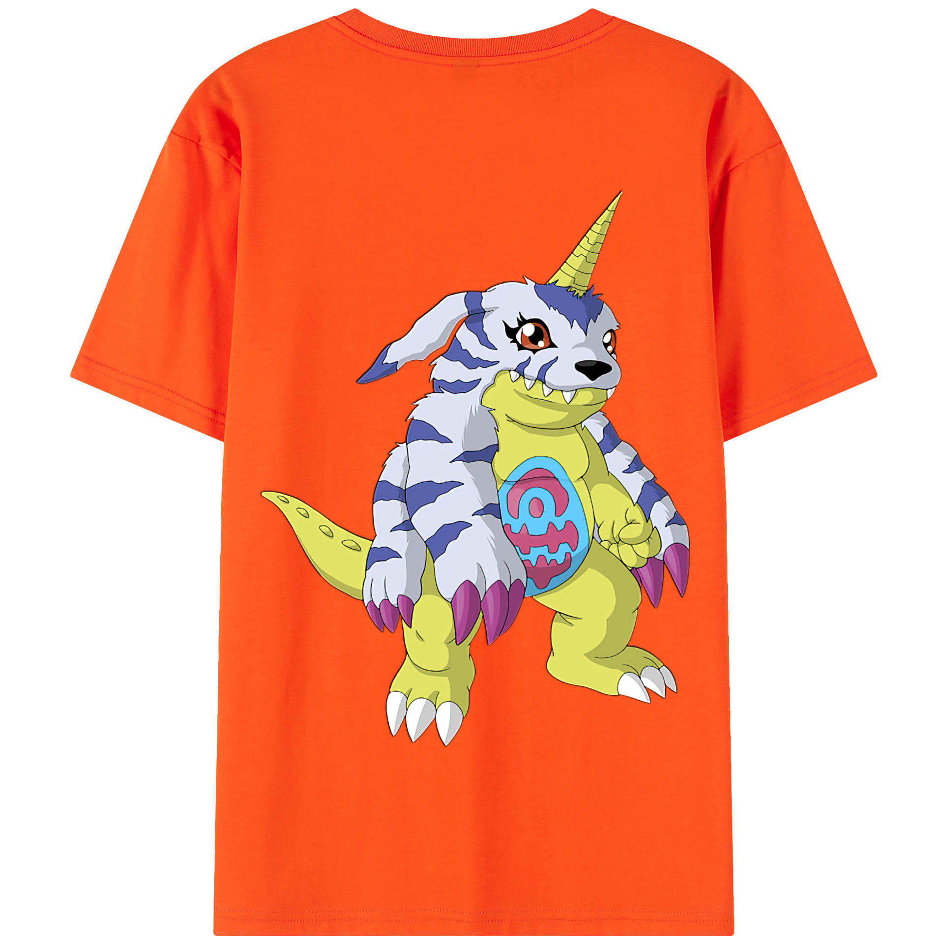 （画像用） Digimon デジタルモンスター/デジモン 綿100％半袖Tシャツ（背面プリント）