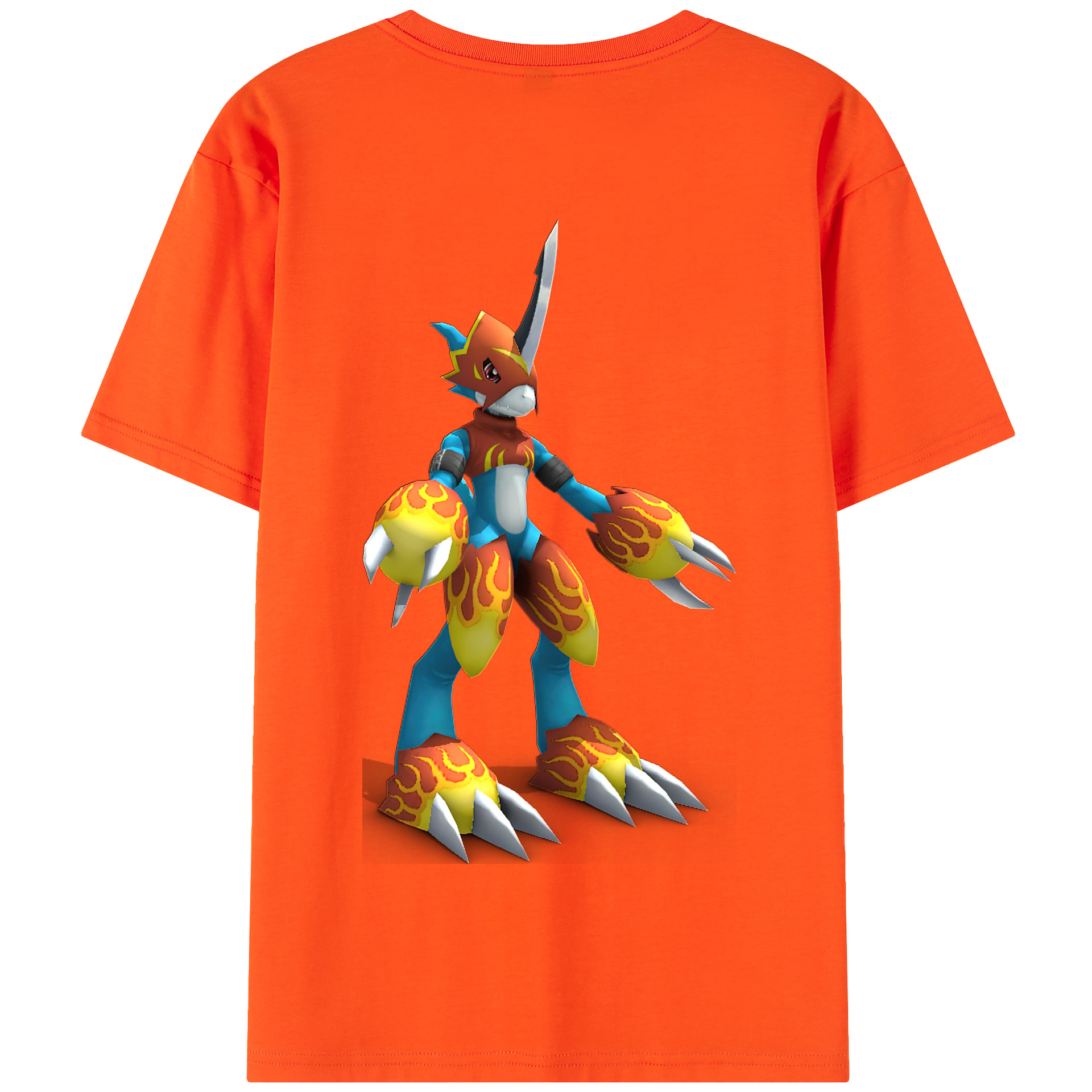 （画像用） Digimon デジタルモンスター/デジモン 綿100％半袖Tシャツ（背面プリント）