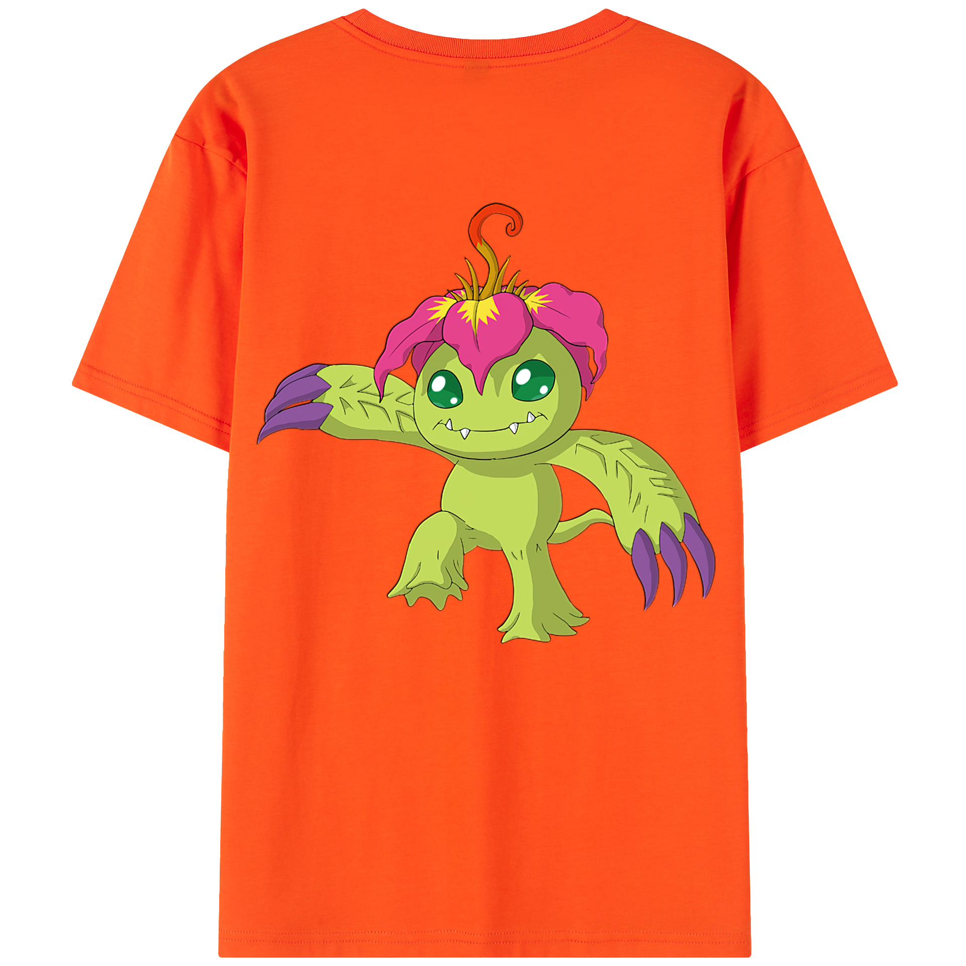 （画像用） Digimon デジタルモンスター/デジモン 綿100％半袖Tシャツ（背面プリント）
