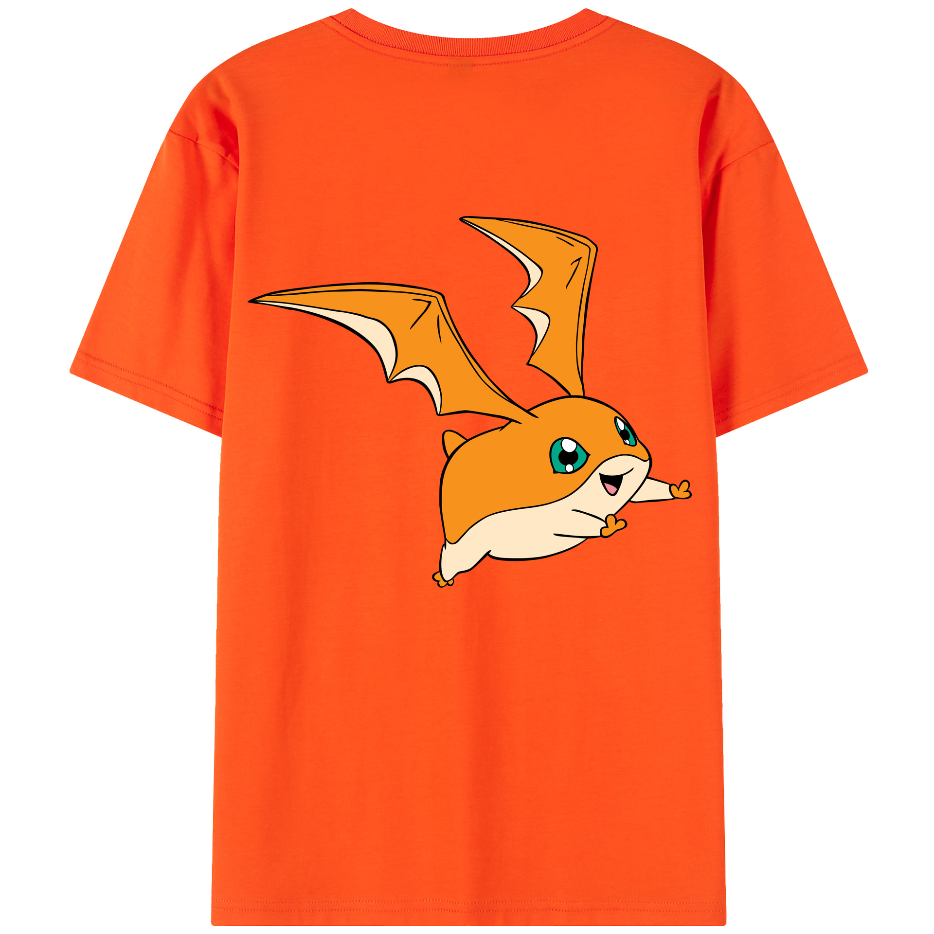 （画像用） Digimon デジタルモンスター/デジモン 綿100％半袖Tシャツ（背面プリント）