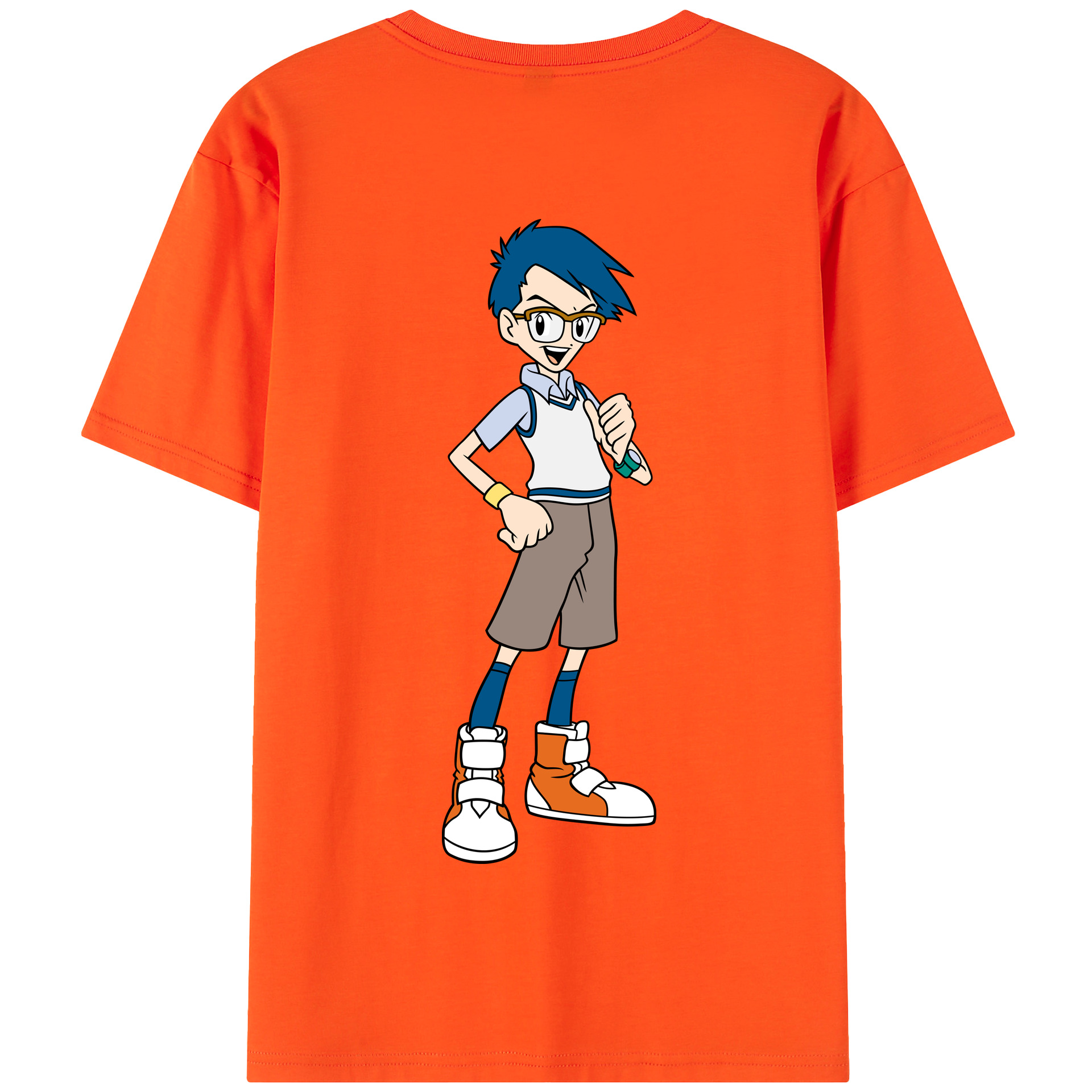（画像用） Digimon デジタルモンスター/デジモン 綿100％半袖Tシャツ（背面プリント）