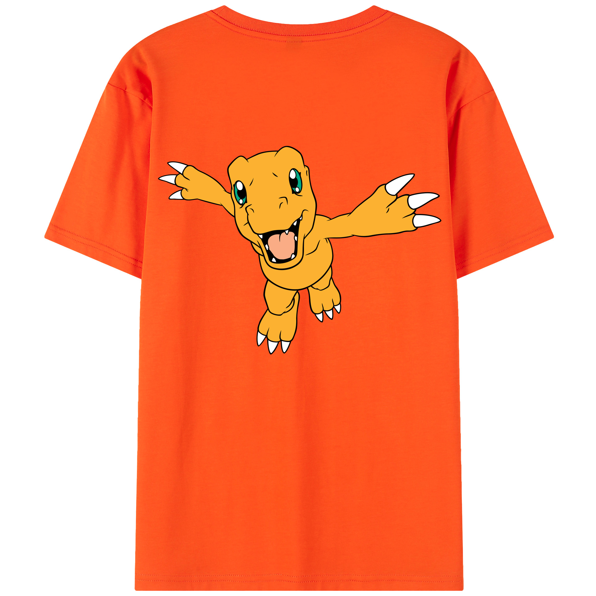 （画像用） Digimon デジタルモンスター/デジモン 綿100％半袖Tシャツ（背面プリント）