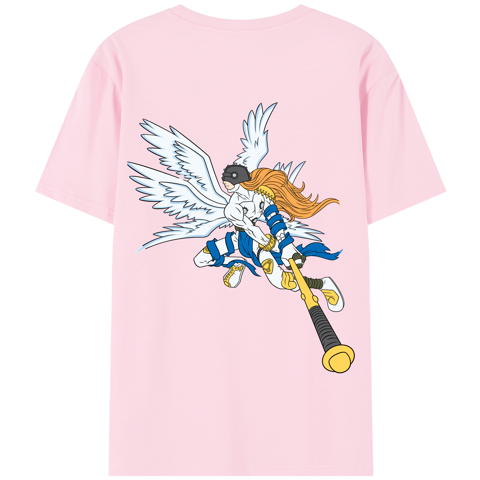 （画像用） Digimon デジタルモンスター/デジモン 綿100％半袖Tシャツ（背面プリント）