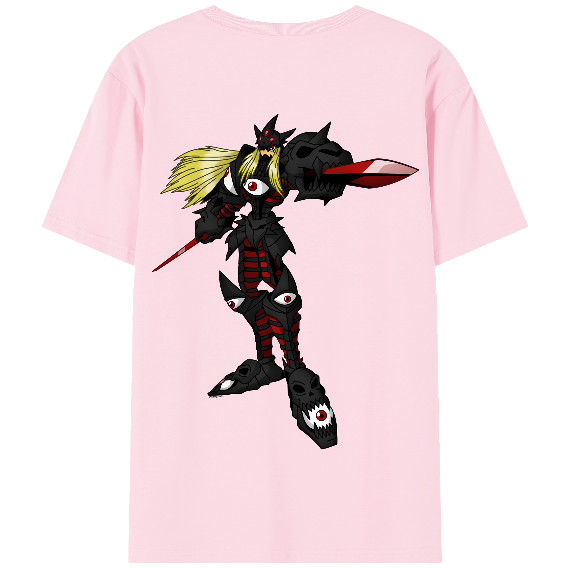 （画像用） Digimon デジタルモンスター/デジモン 綿100％半袖Tシャツ（背面プリント）