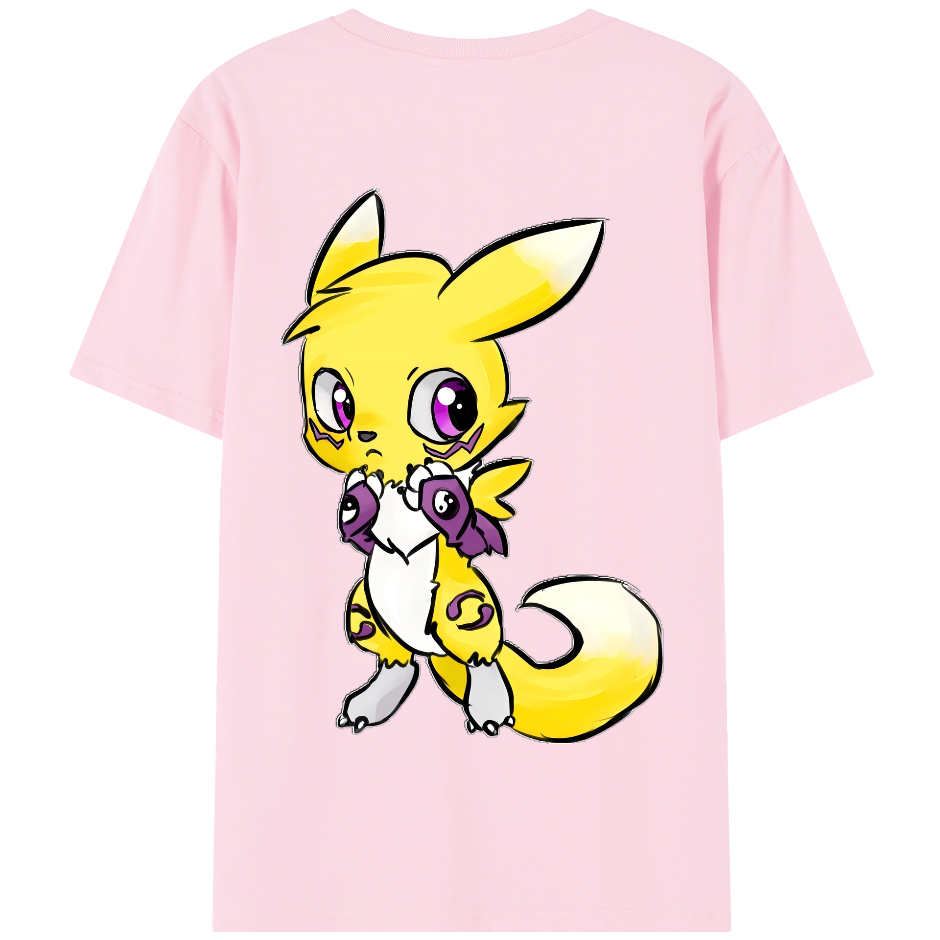 （画像用） Digimon デジタルモンスター/デジモン 綿100％半袖Tシャツ（背面プリント）