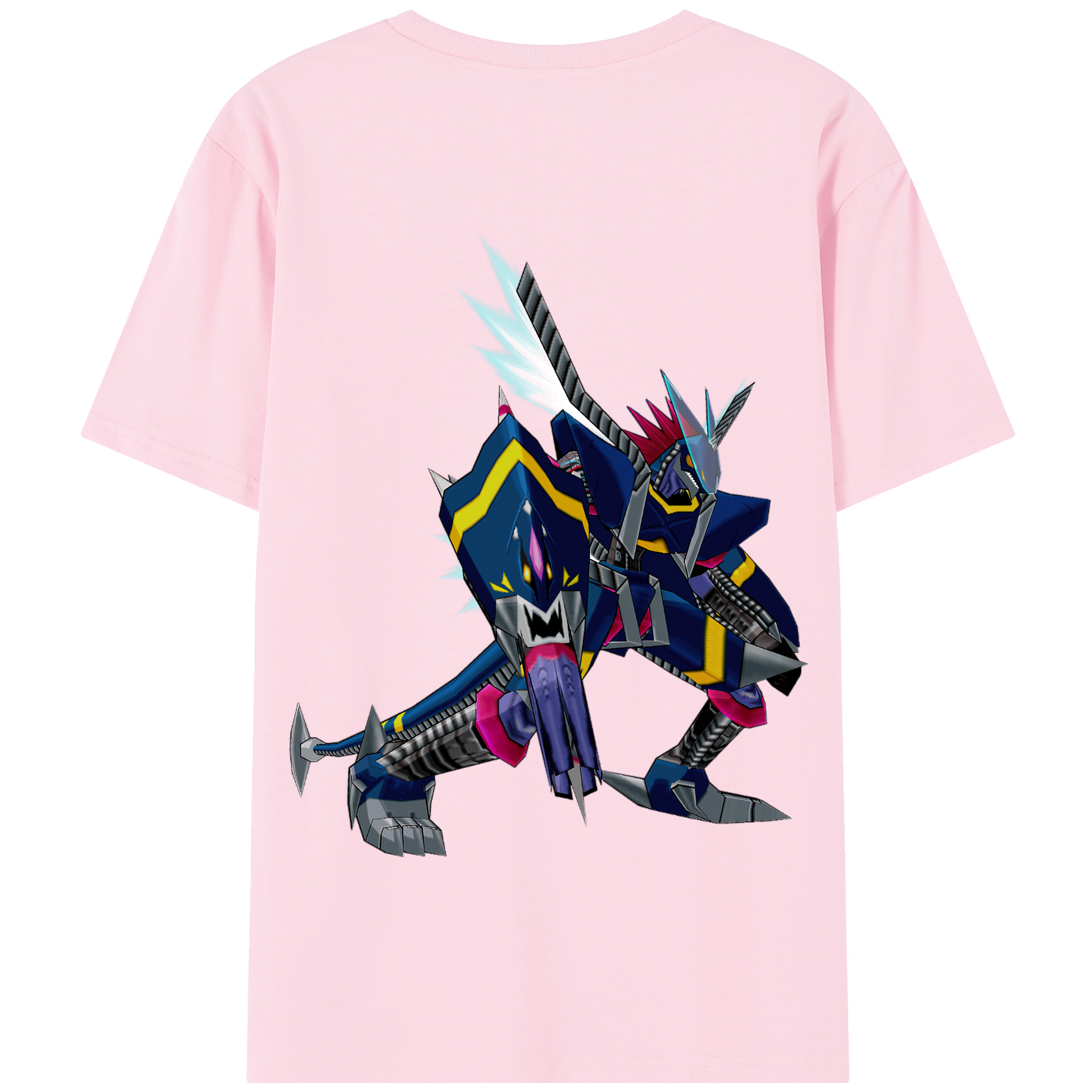 （画像用） Digimon デジタルモンスター/デジモン 綿100％半袖Tシャツ（背面プリント）