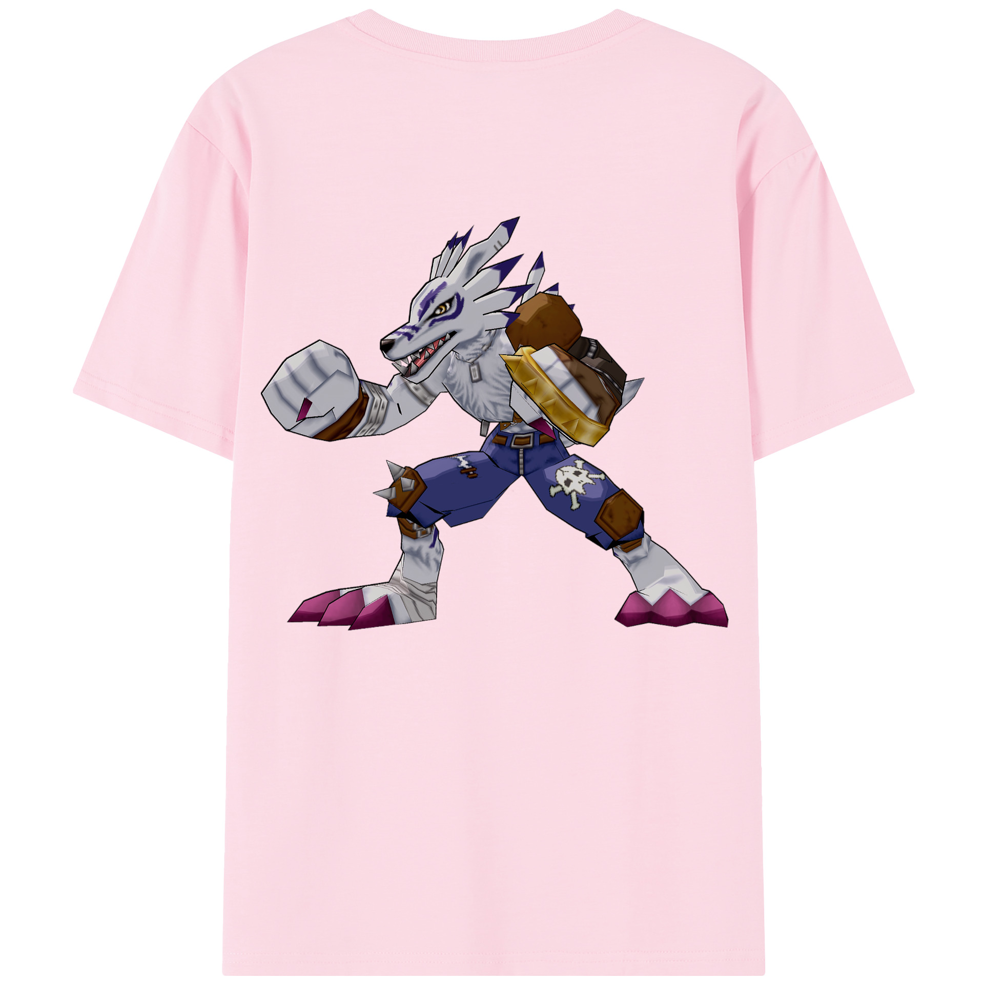 （画像用） Digimon デジタルモンスター/デジモン 綿100％半袖Tシャツ（背面プリント）