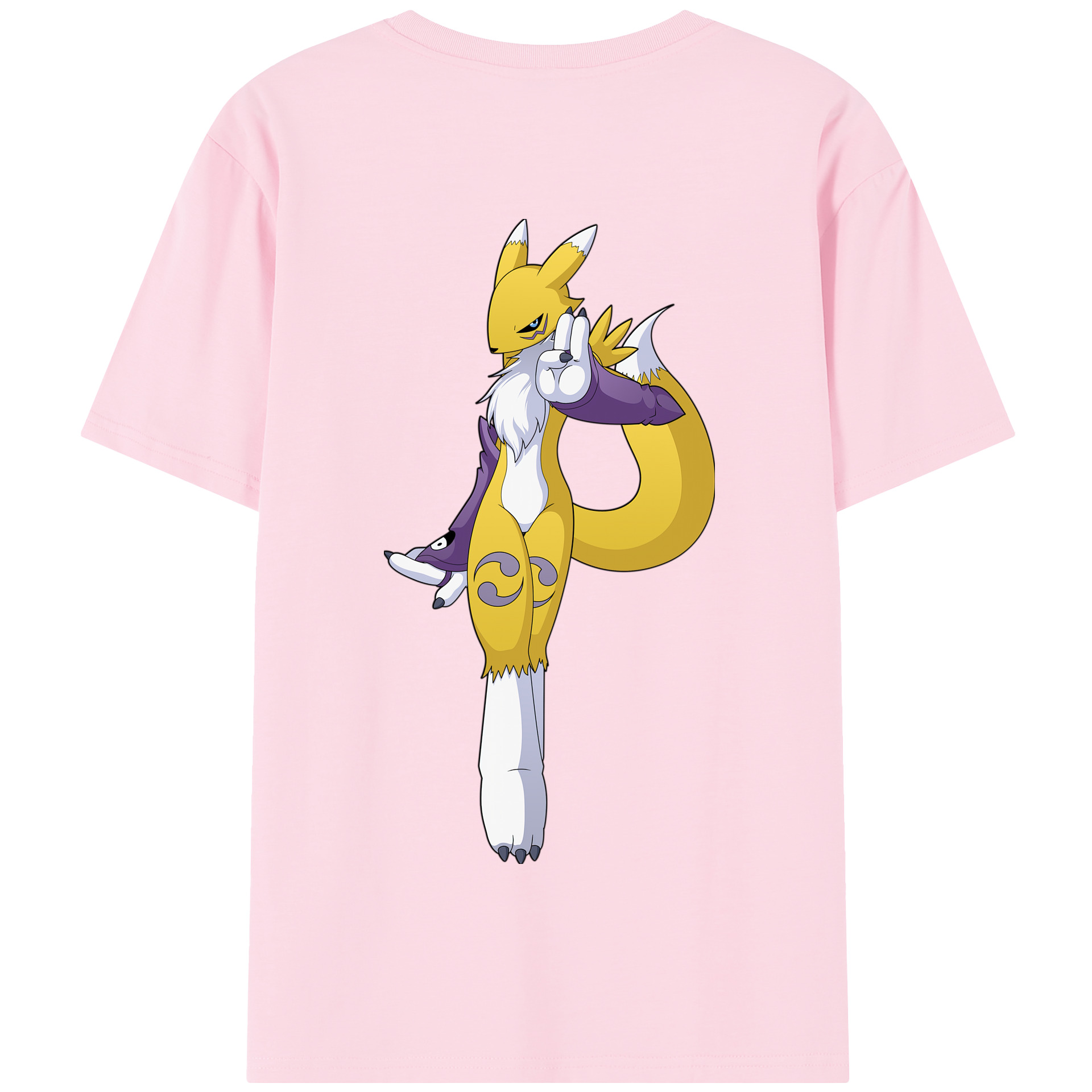 （画像用） Digimon デジタルモンスター/デジモン 綿100％半袖Tシャツ（背面プリント）