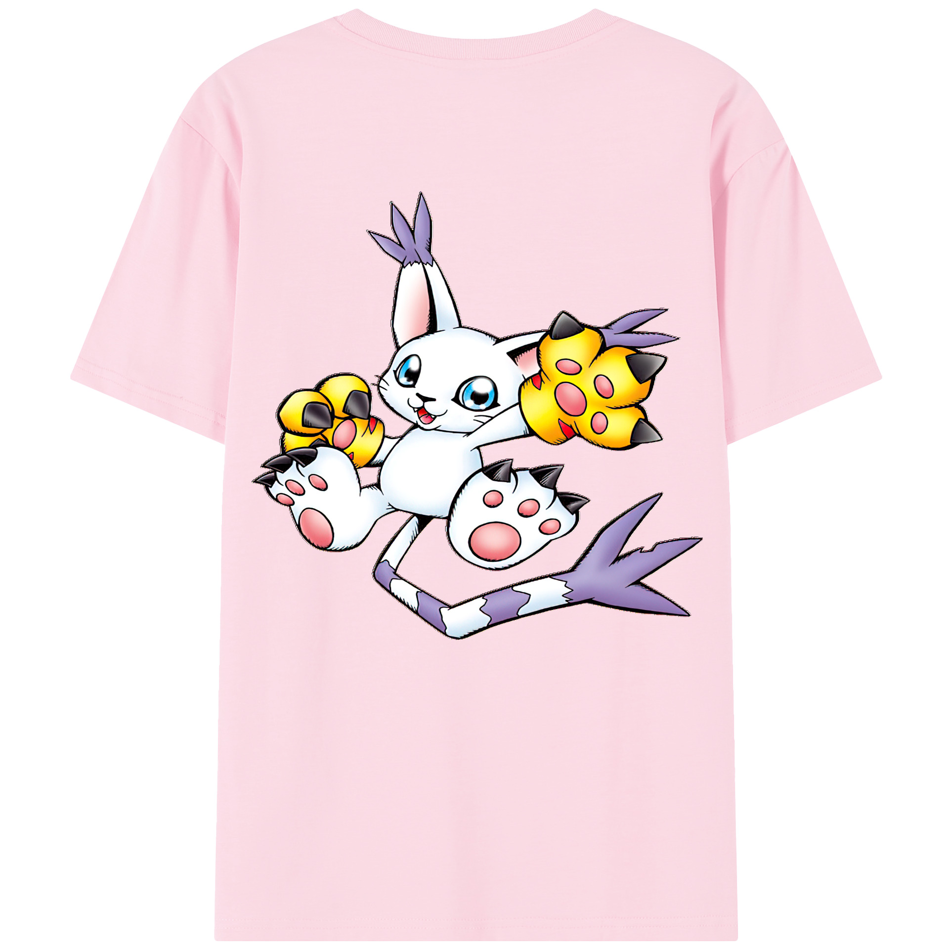 （画像用） Digimon デジタルモンスター/デジモン 綿100％半袖Tシャツ（背面プリント）