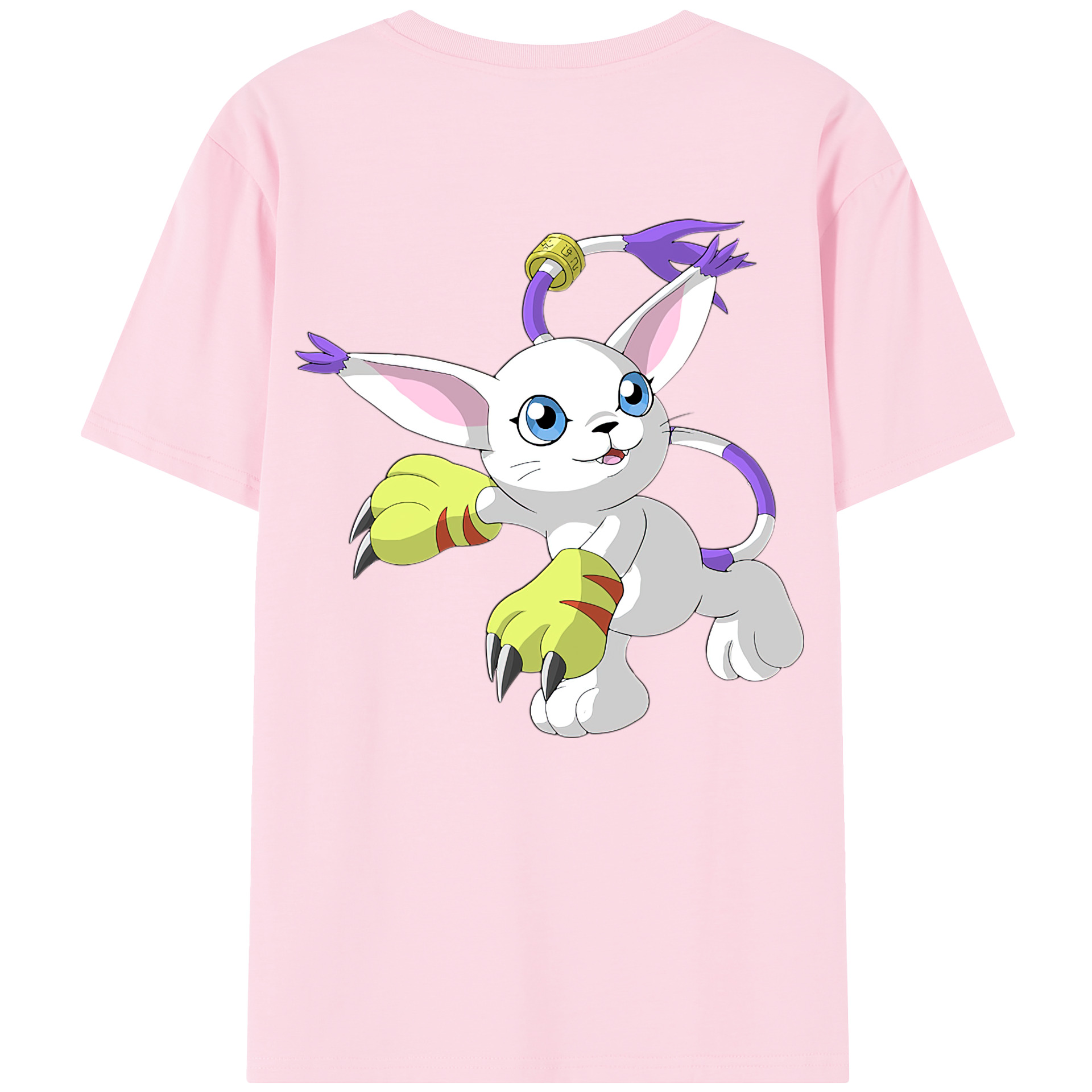 （画像用） Digimon デジタルモンスター/デジモン 綿100％半袖Tシャツ（背面プリント）