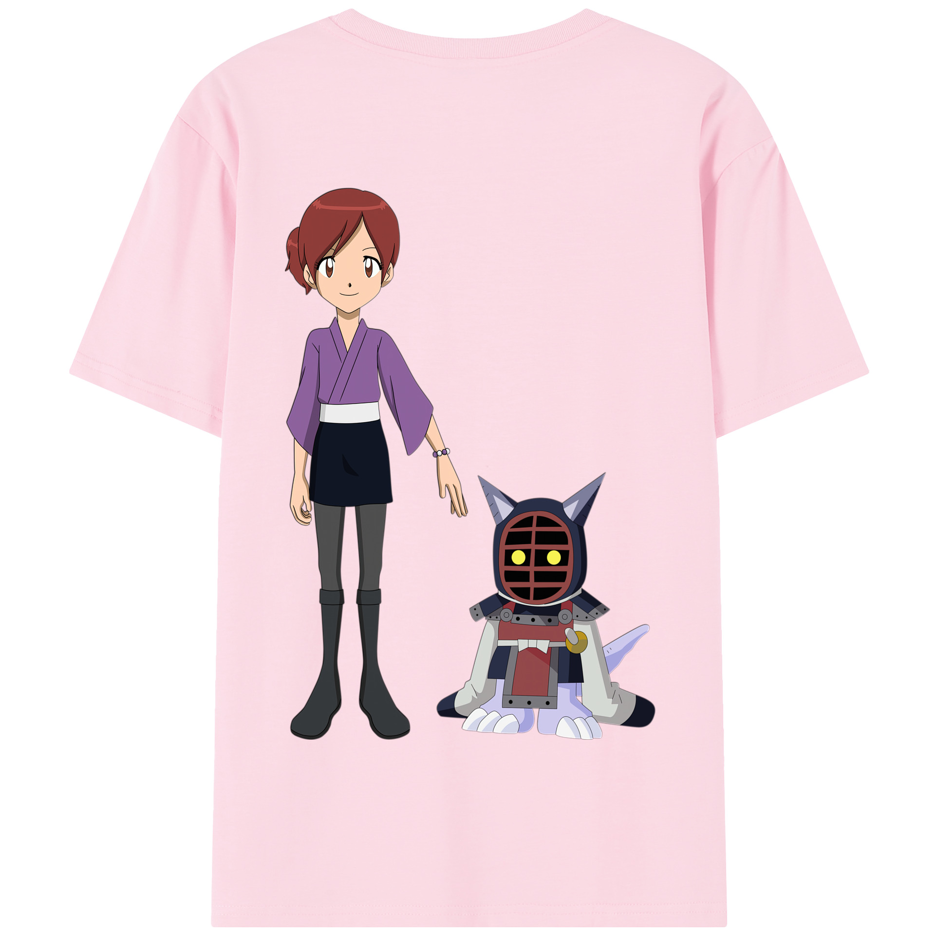 （画像用） Digimon デジタルモンスター/デジモン 綿100％半袖Tシャツ（背面プリント）
