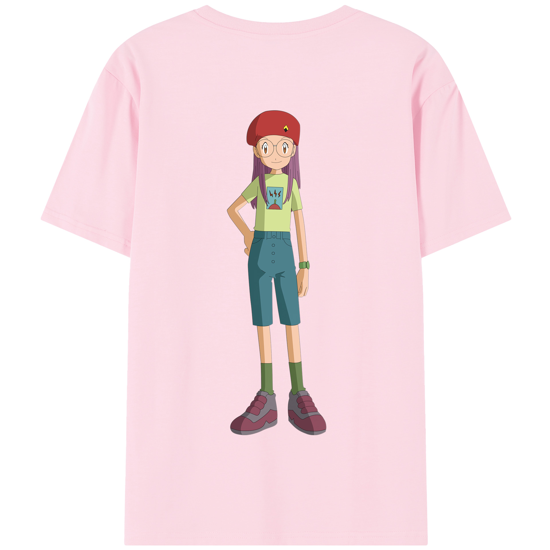 （画像用） Digimon デジタルモンスター/デジモン 綿100％半袖Tシャツ（背面プリント）