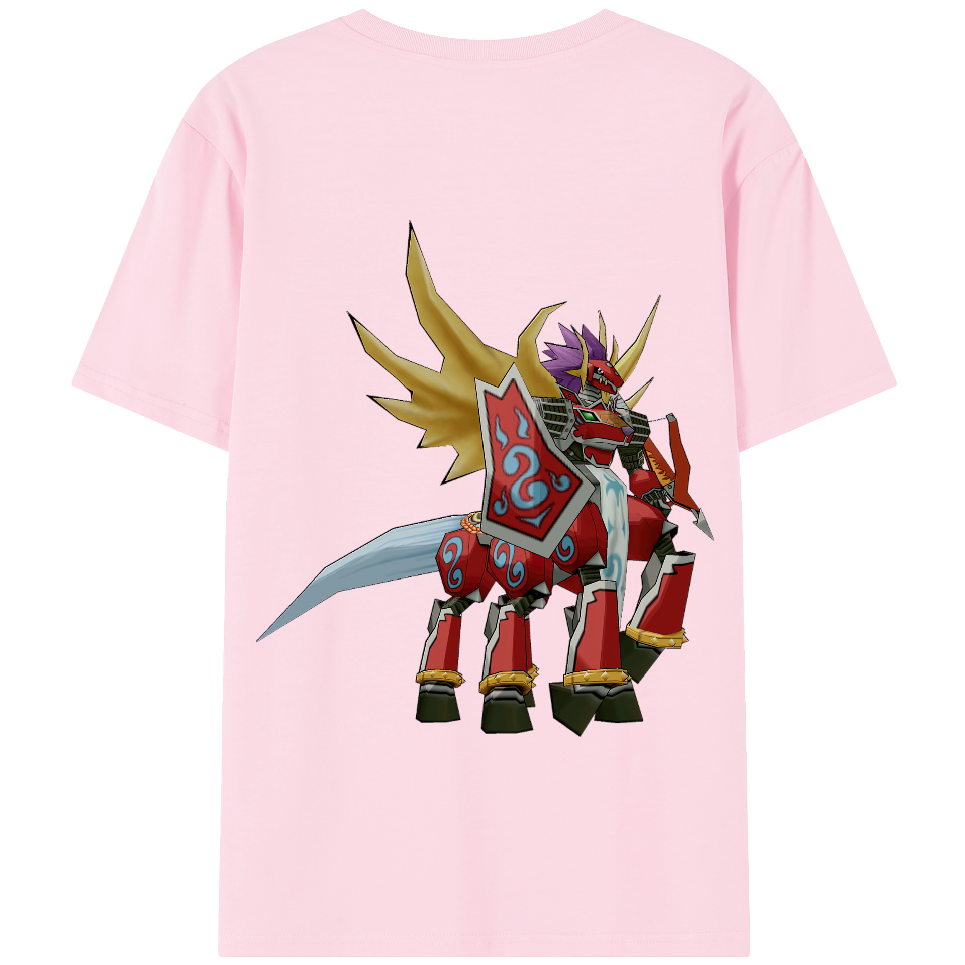 （画像用） Digimon デジタルモンスター/デジモン 綿100％半袖Tシャツ（背面プリント）