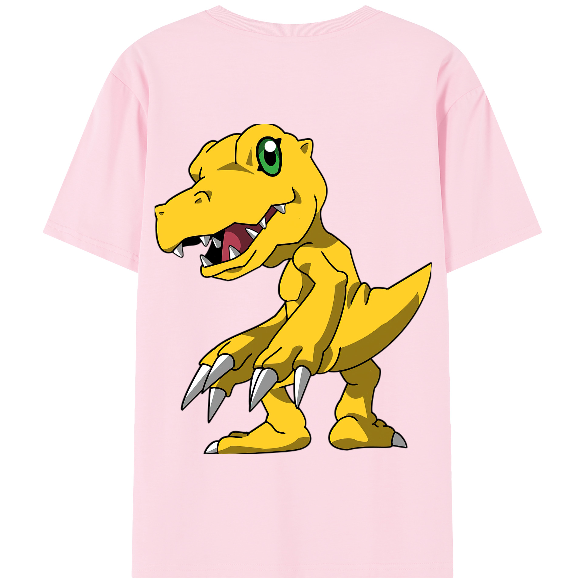 （画像用） Digimon デジタルモンスター/デジモン 綿100％半袖Tシャツ（背面プリント）