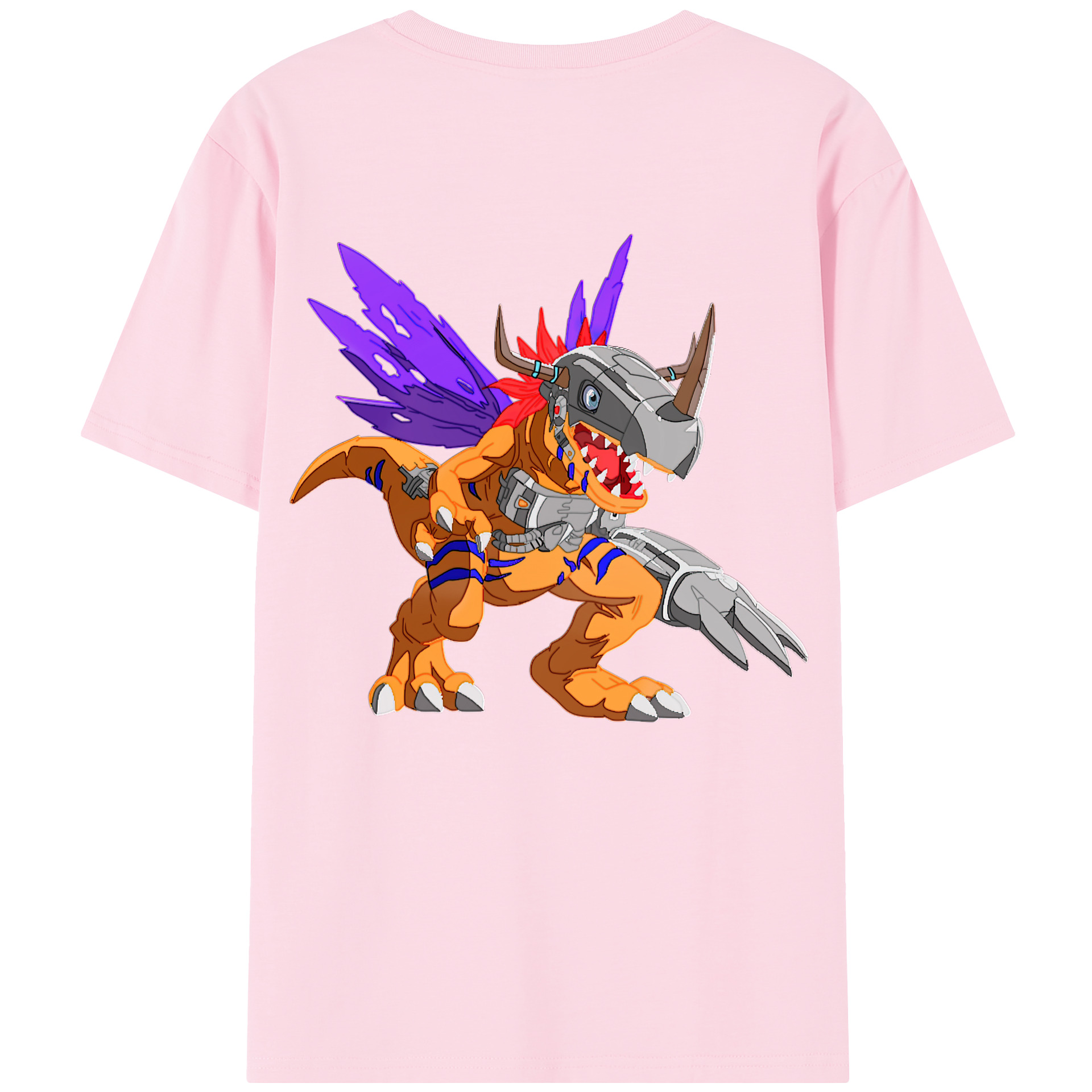 （画像用） Digimon デジタルモンスター/デジモン 綿100％半袖Tシャツ（背面プリント）