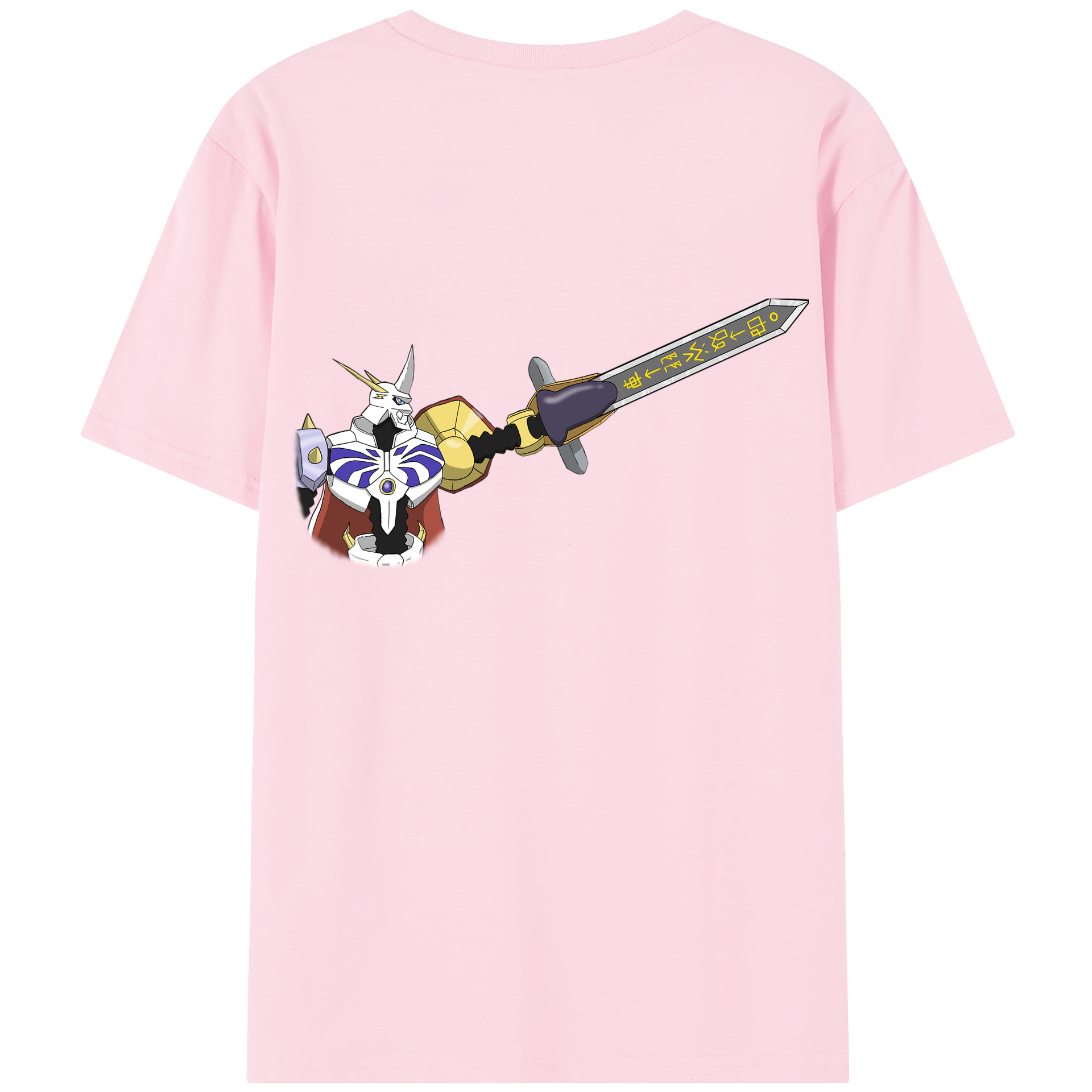 （画像用） Digimon デジタルモンスター/デジモン 綿100％半袖Tシャツ（背面プリント）