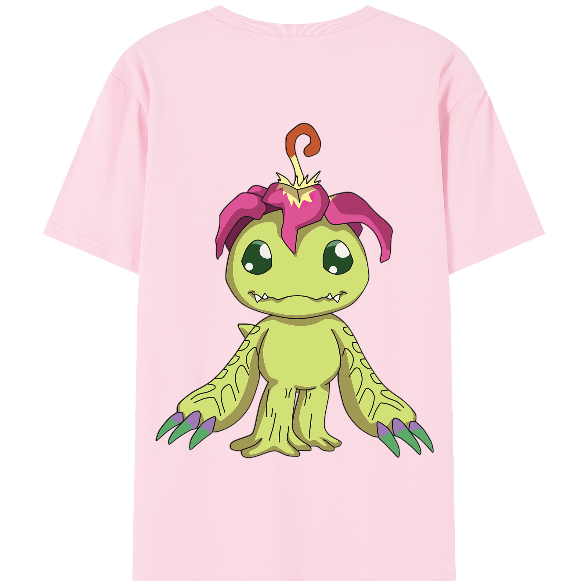 （画像用） Digimon デジタルモンスター/デジモン 綿100％半袖Tシャツ（背面プリント）