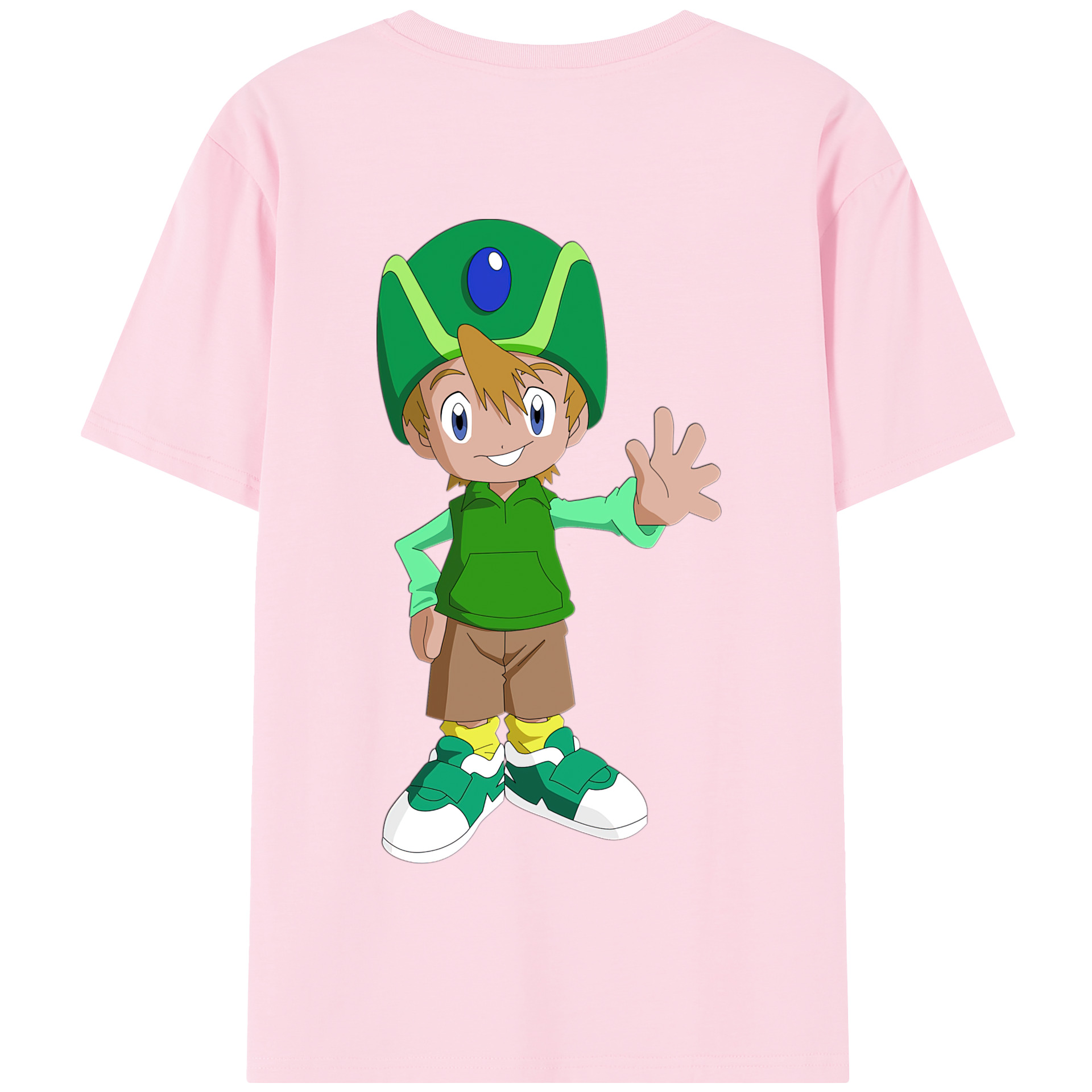 （画像用） Digimon デジタルモンスター/デジモン 綿100％半袖Tシャツ（背面プリント）