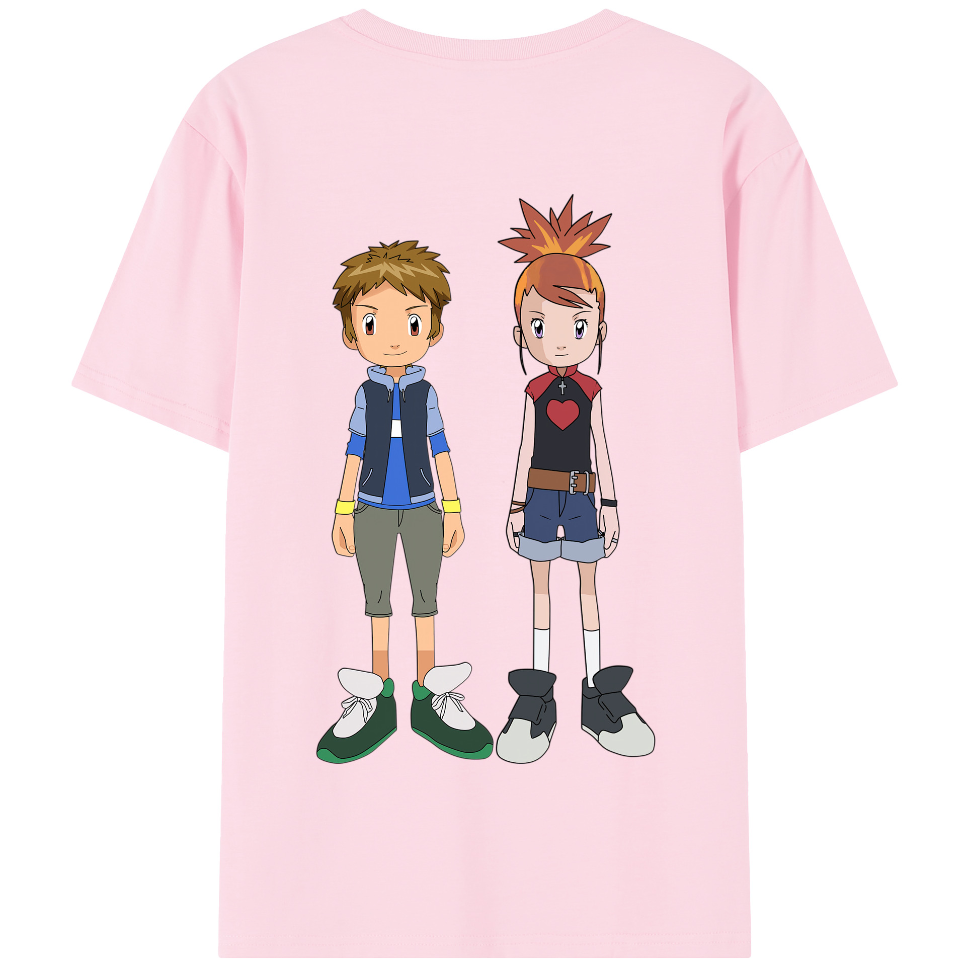 （画像用） Digimon デジタルモンスター/デジモン 綿100％半袖Tシャツ（背面プリント）