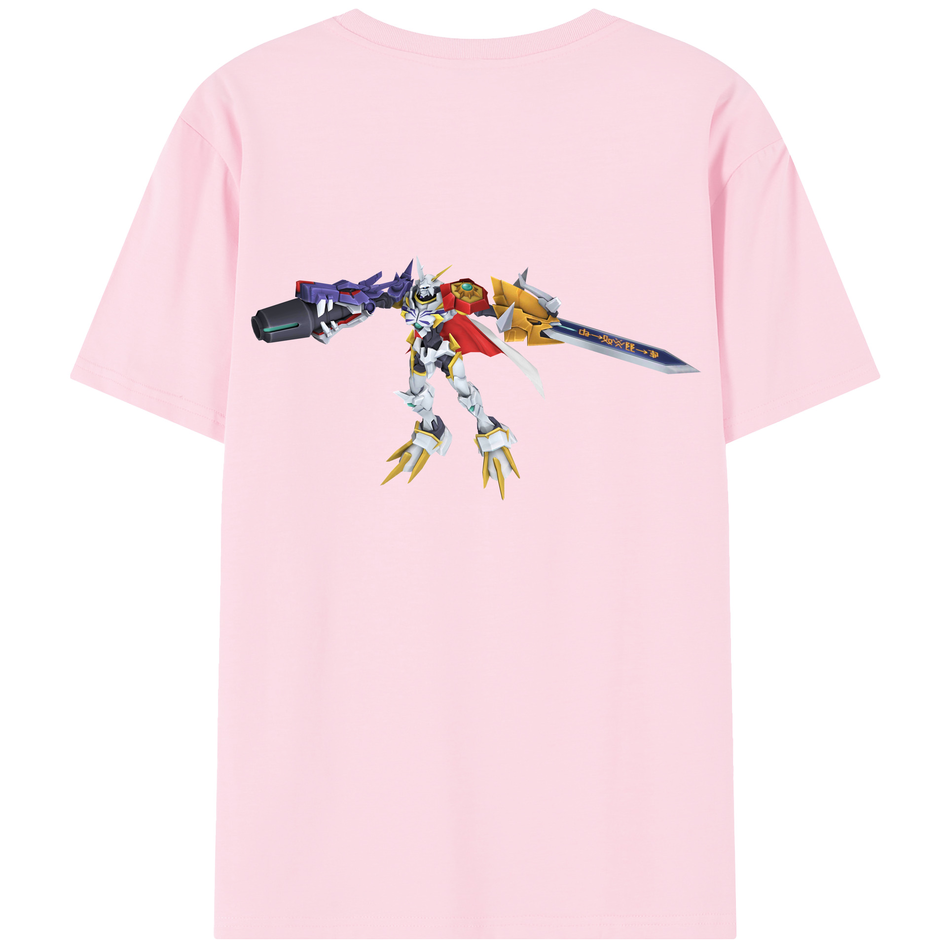 （画像用） Digimon デジタルモンスター/デジモン 綿100％半袖Tシャツ（背面プリント）
