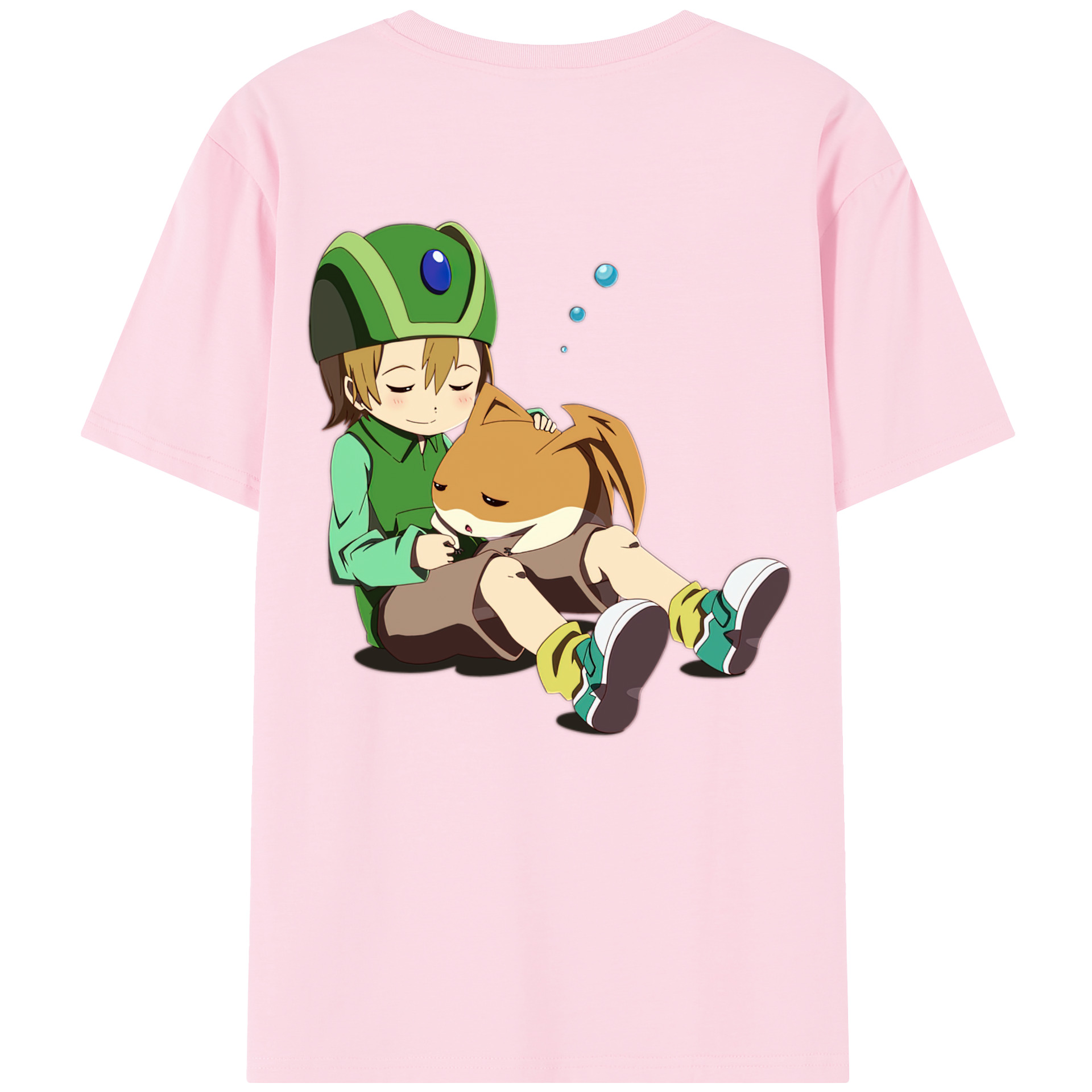（画像用） Digimon デジタルモンスター/デジモン 綿100％半袖Tシャツ（背面プリント）