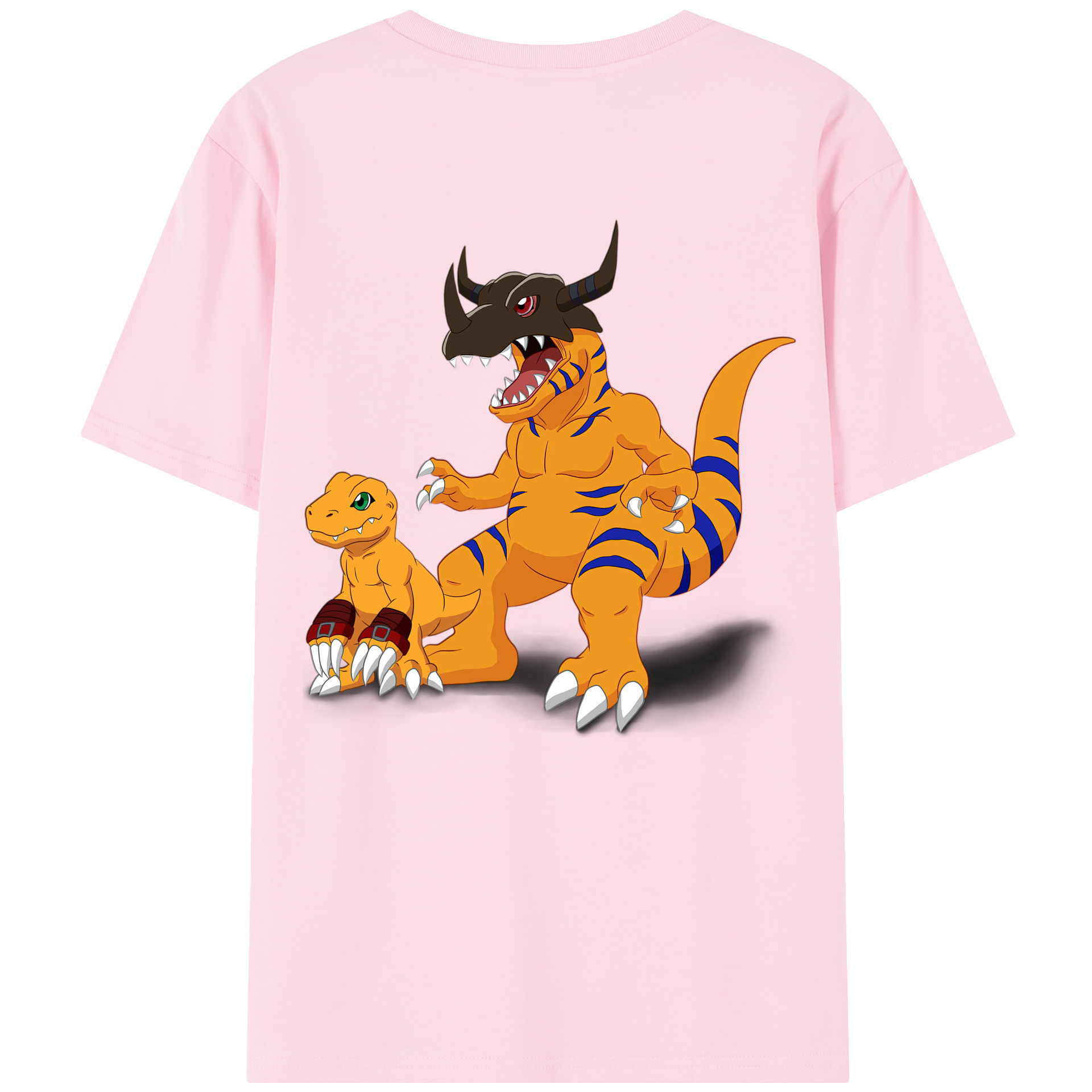 （画像用） Digimon デジタルモンスター/デジモン 綿100％半袖Tシャツ（背面プリント）