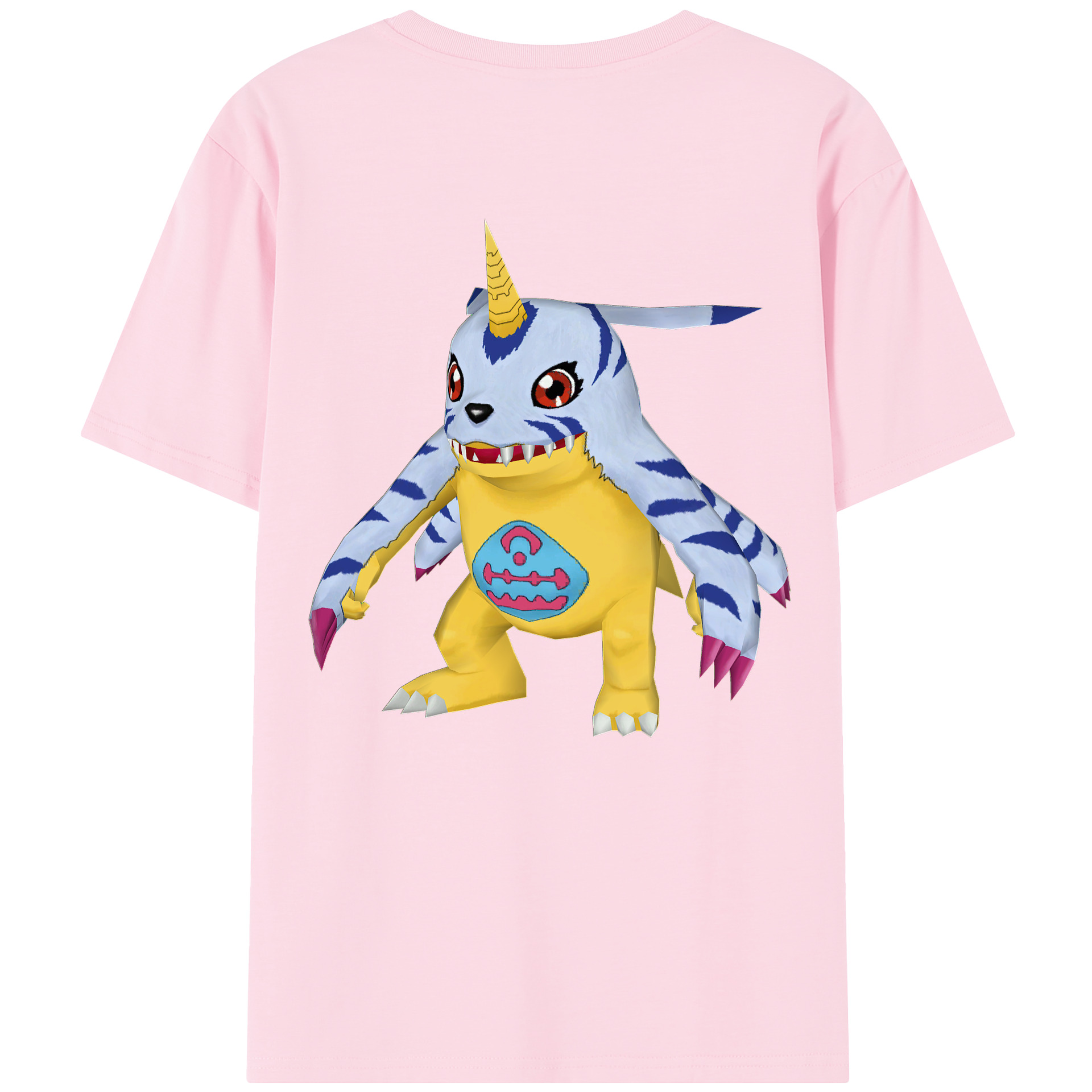 （画像用） Digimon デジタルモンスター/デジモン 綿100％半袖Tシャツ（背面プリント）