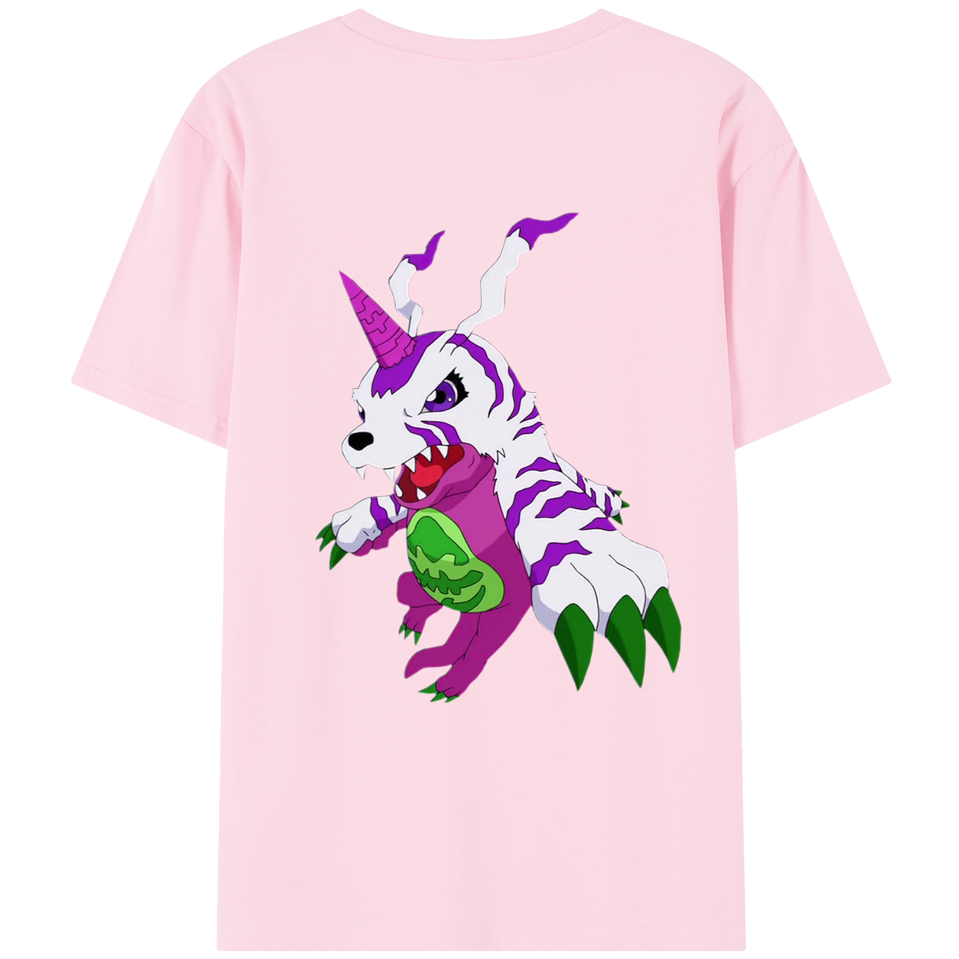 （画像用） Digimon デジタルモンスター/デジモン 綿100％半袖Tシャツ（背面プリント）