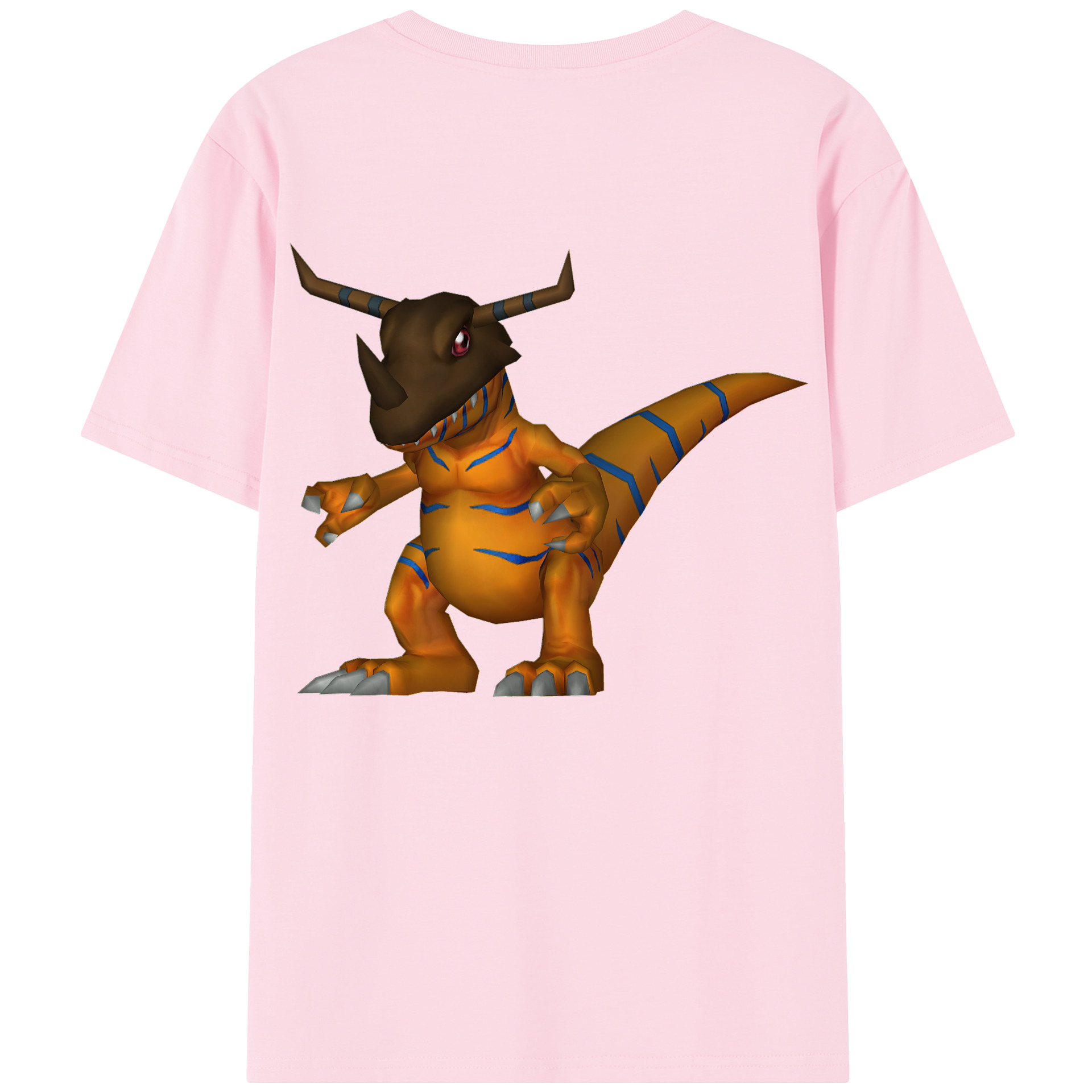 （画像用） Digimon デジタルモンスター/デジモン 綿100％半袖Tシャツ（背面プリント）