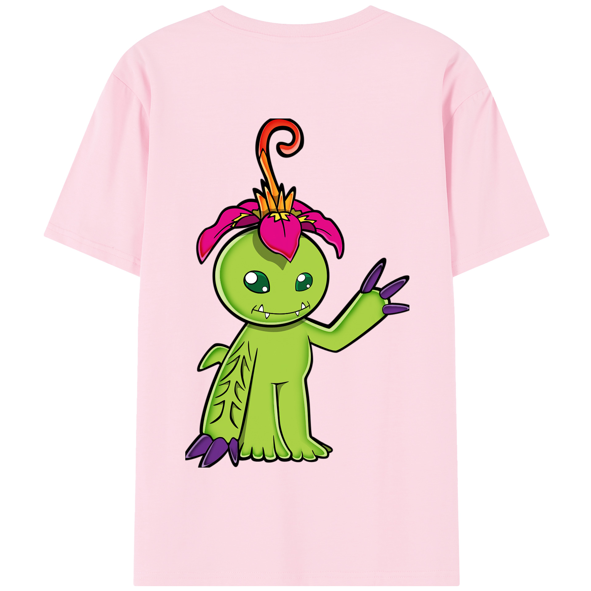 （画像用） Digimon デジタルモンスター/デジモン 綿100％半袖Tシャツ（背面プリント）