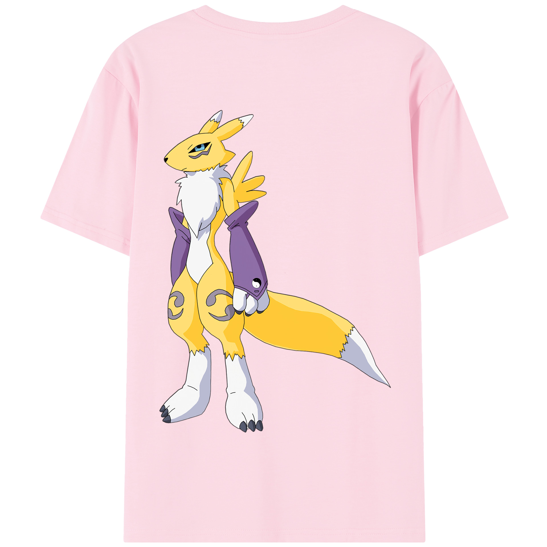（画像用） Digimon デジタルモンスター/デジモン 綿100％半袖Tシャツ（背面プリント）