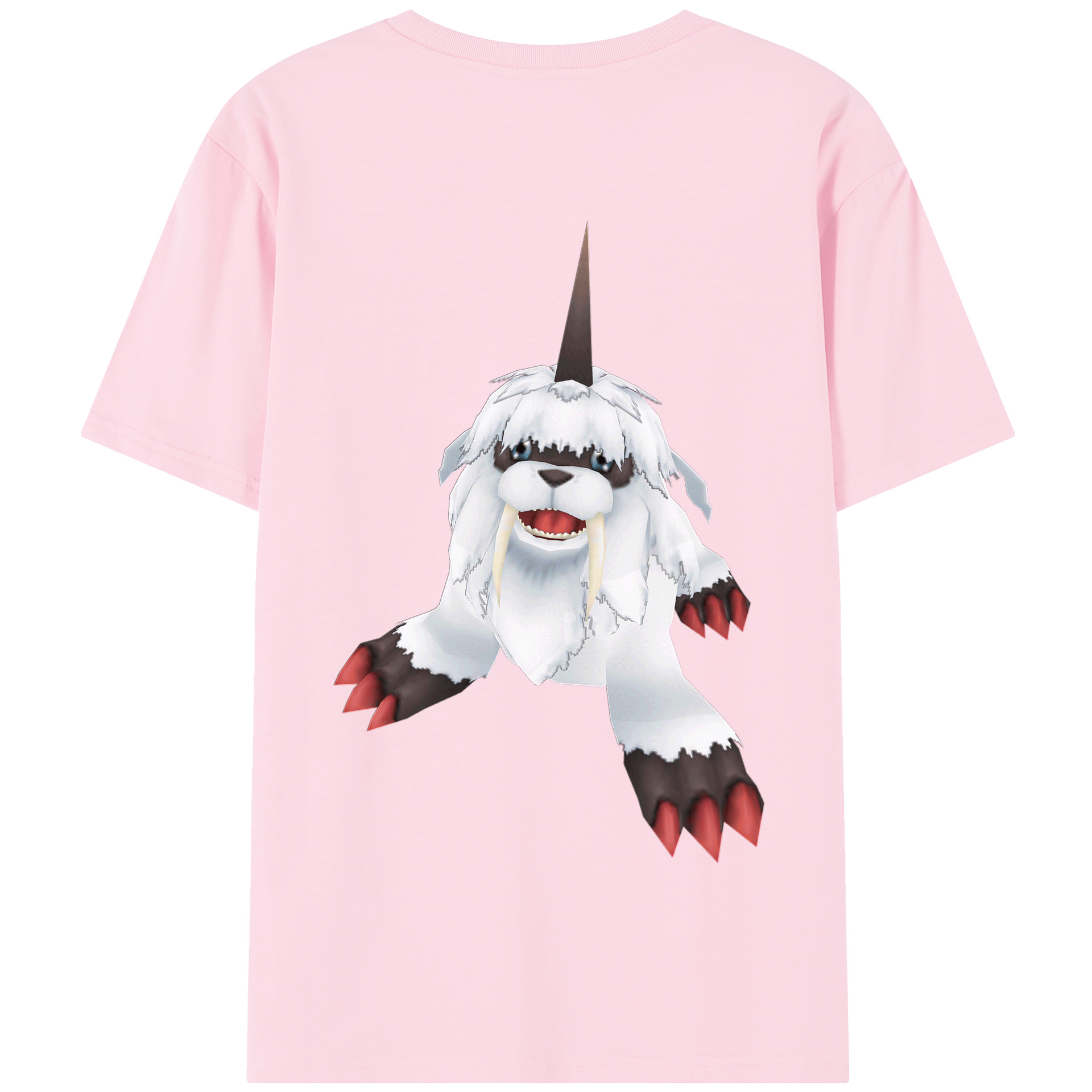 （画像用） Digimon デジタルモンスター/デジモン 綿100％半袖Tシャツ（背面プリント）