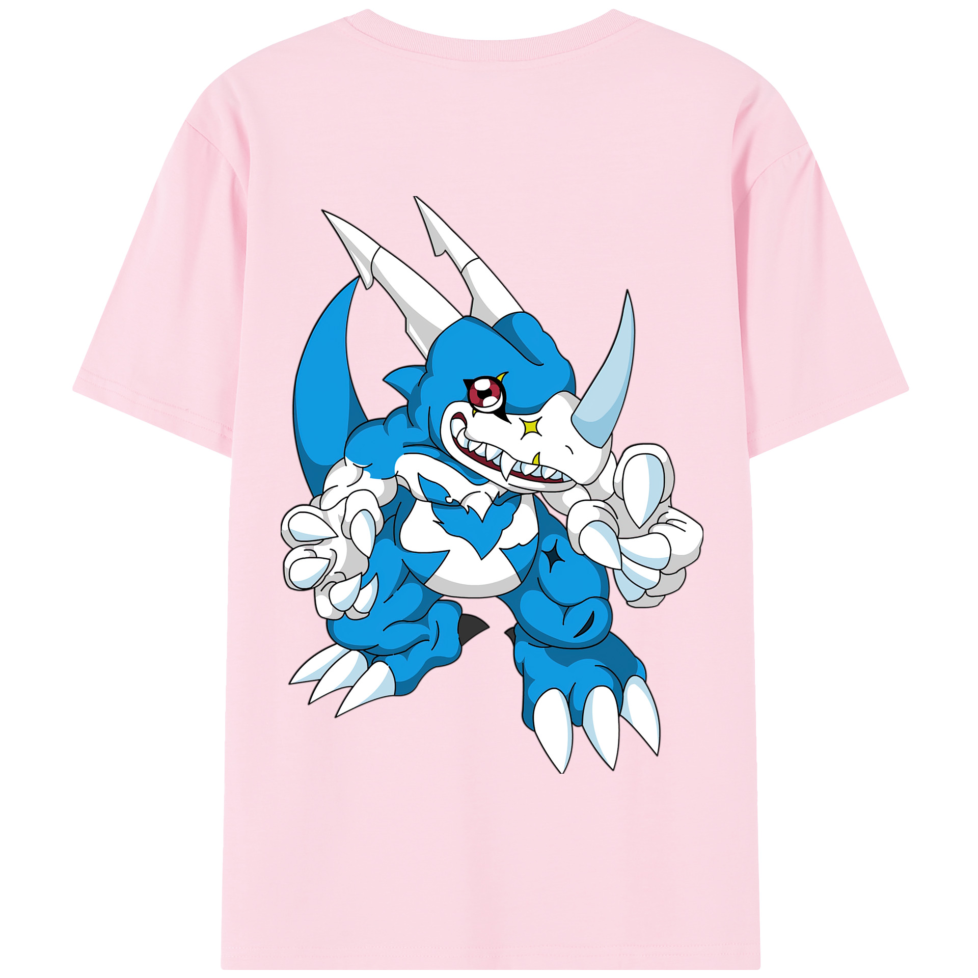 （画像用） Digimon デジタルモンスター/デジモン 綿100％半袖Tシャツ（背面プリント）