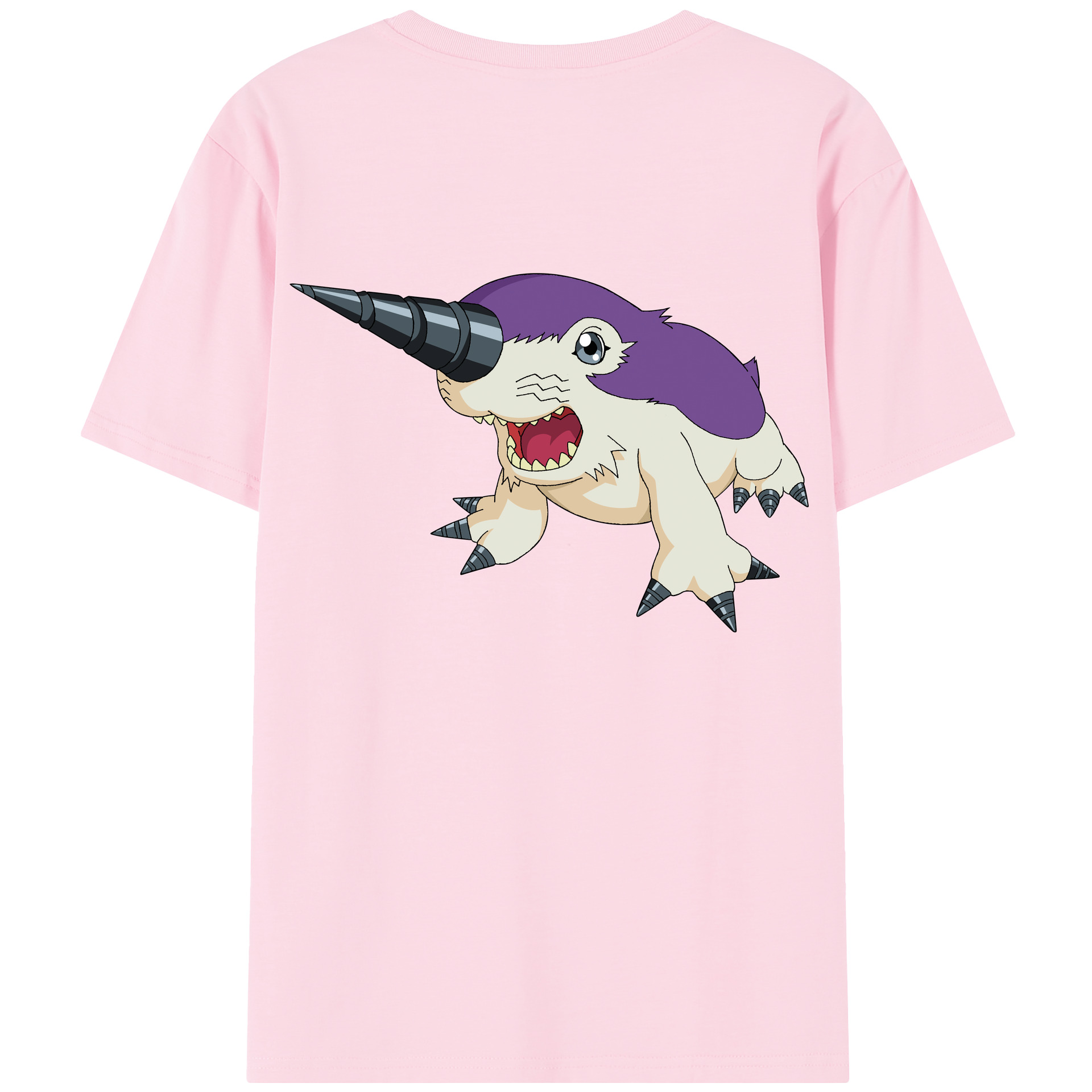 （画像用） Digimon デジタルモンスター/デジモン 綿100％半袖Tシャツ（背面プリント）