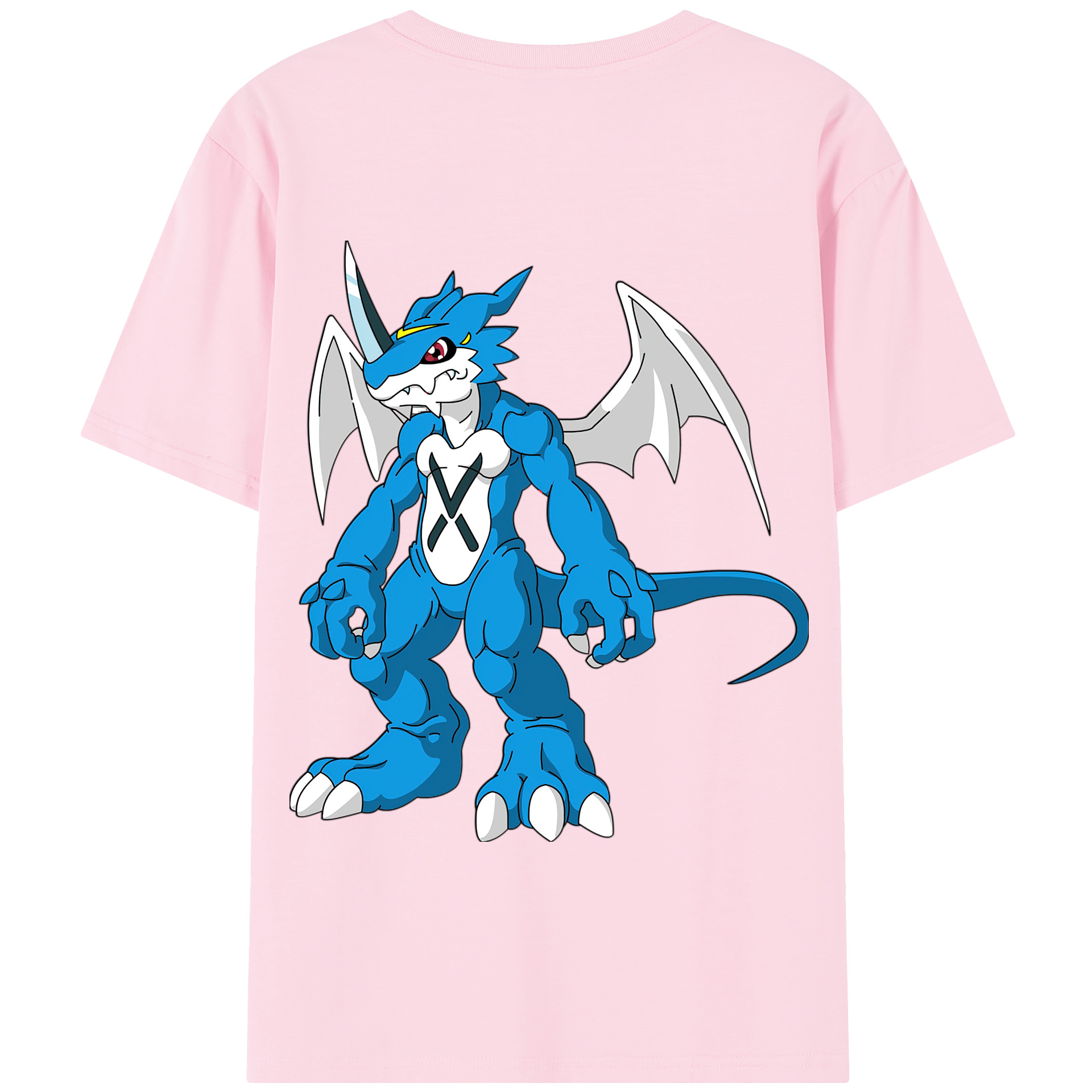 （画像用） Digimon デジタルモンスター/デジモン 綿100％半袖Tシャツ（背面プリント）