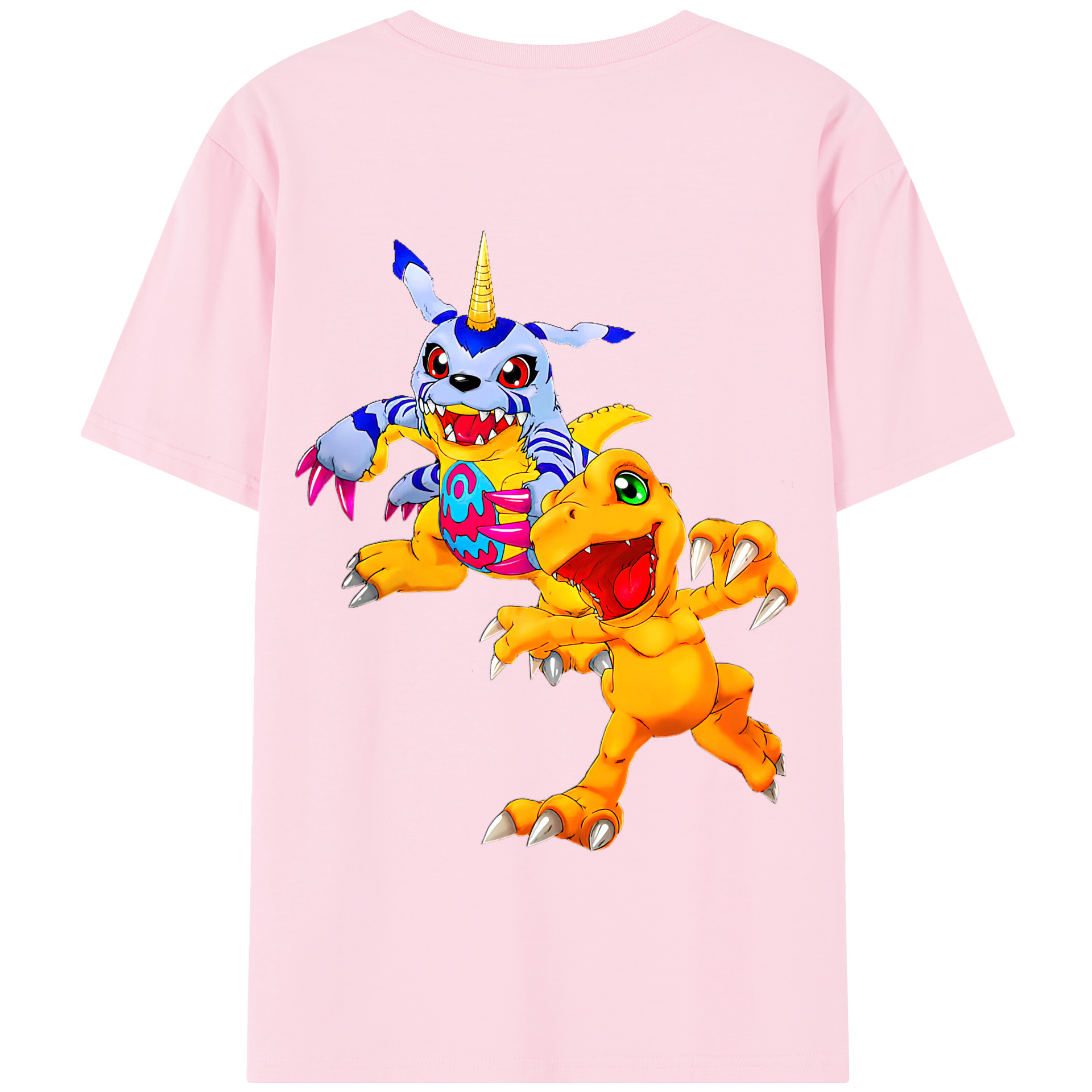 （画像用） Digimon デジタルモンスター/デジモン 綿100％半袖Tシャツ（背面プリント）