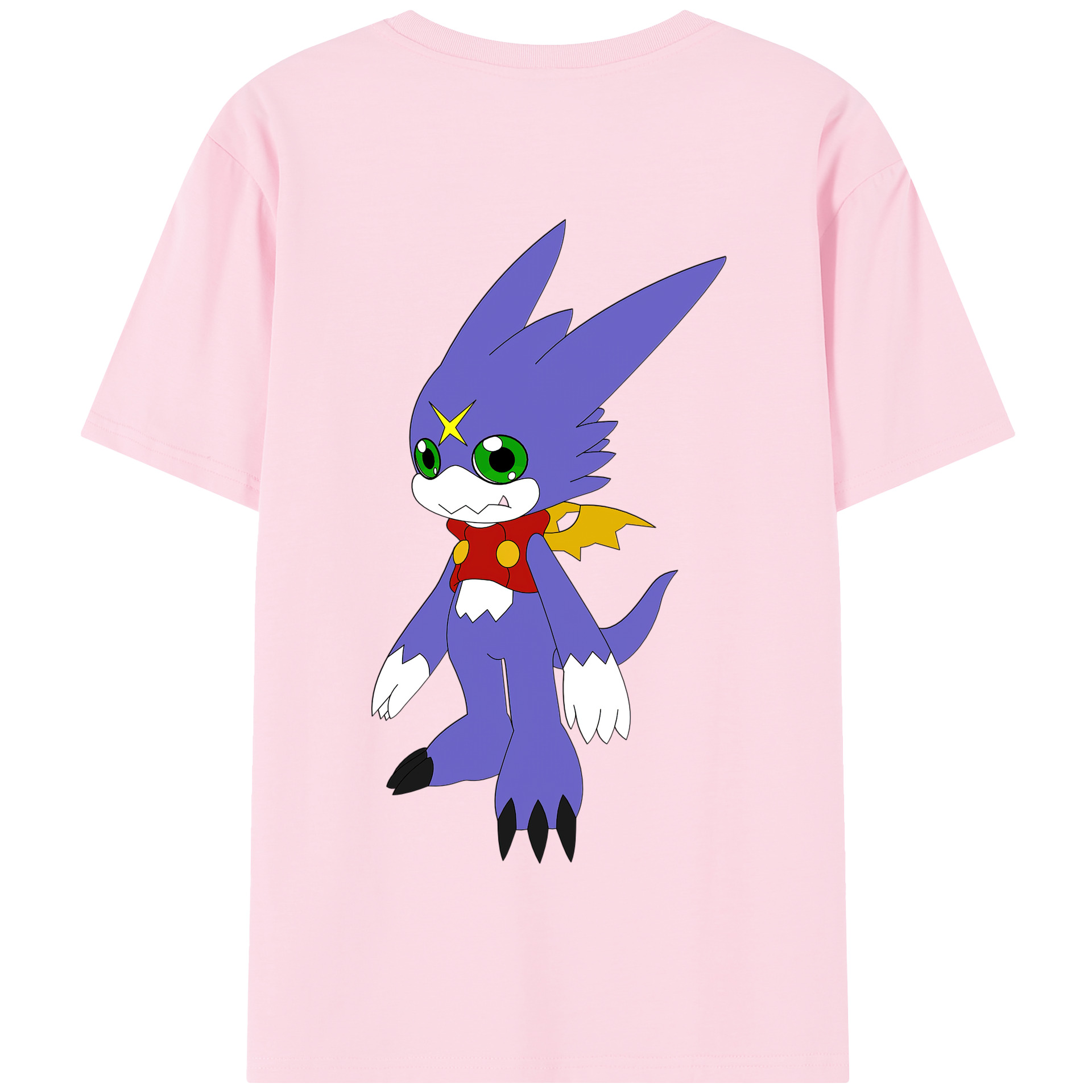 （画像用） Digimon デジタルモンスター/デジモン 綿100％半袖Tシャツ（背面プリント）