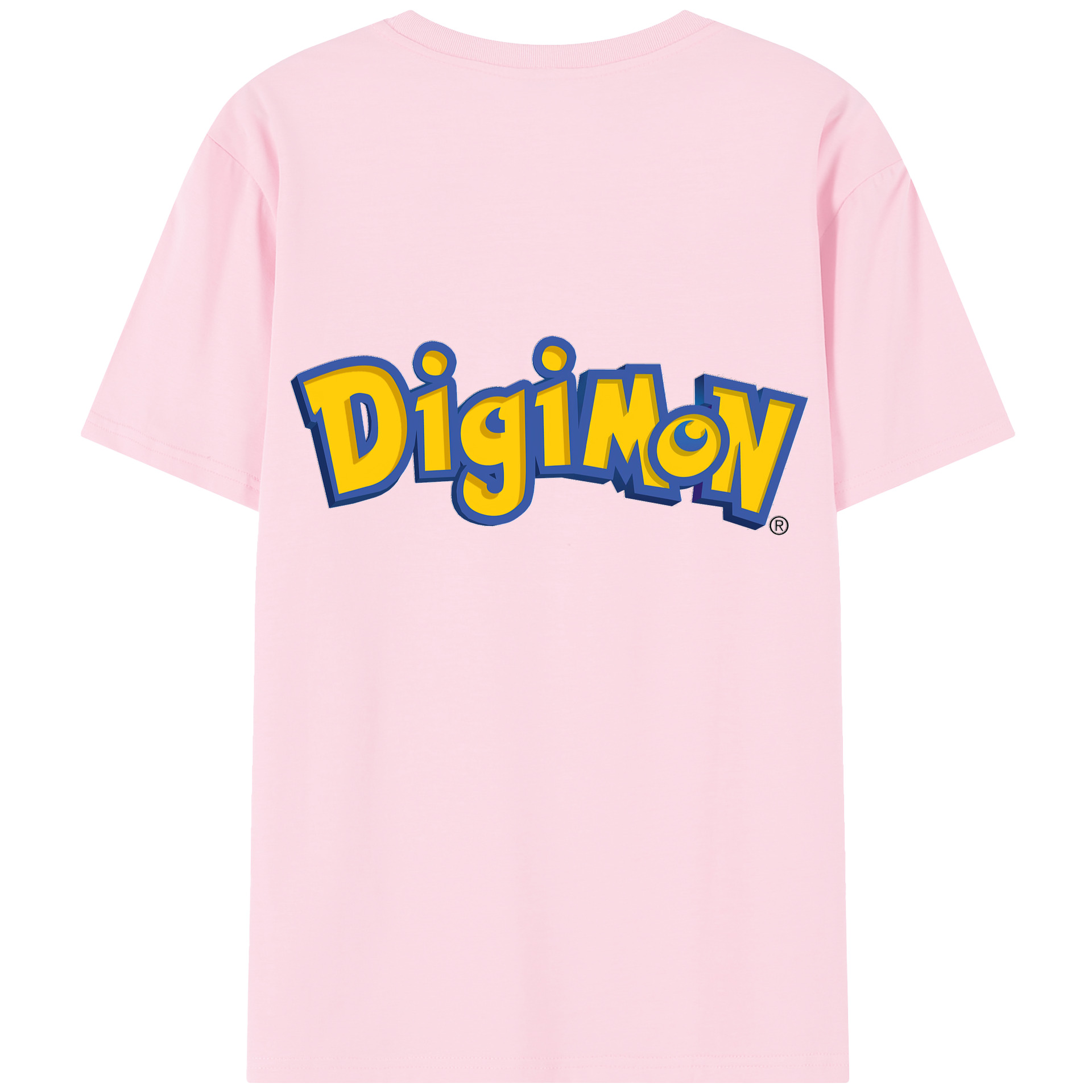（画像用） Digimon デジタルモンスター/デジモン 綿100％半袖Tシャツ（背面プリント）