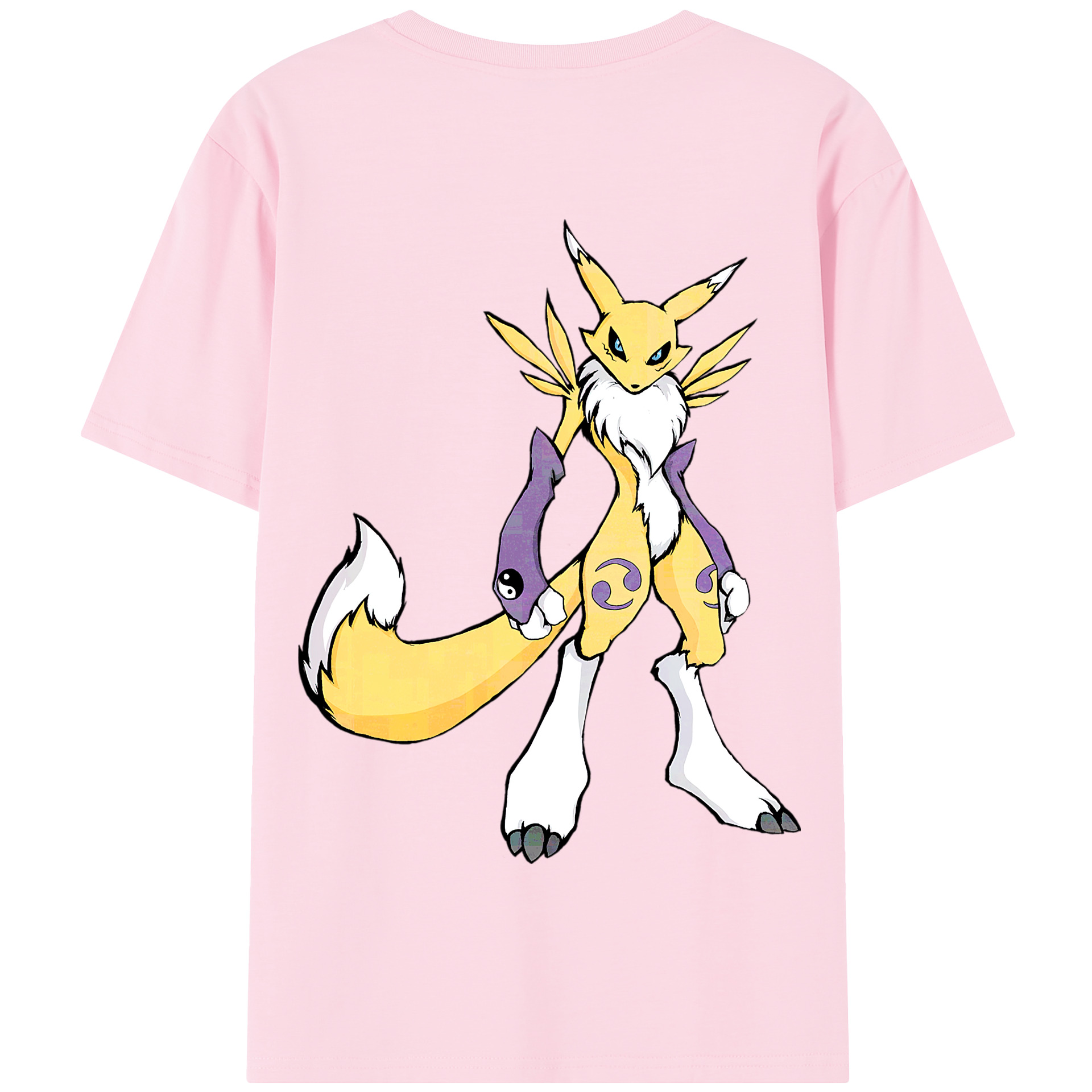 （画像用） Digimon デジタルモンスター/デジモン 綿100％半袖Tシャツ（背面プリント）