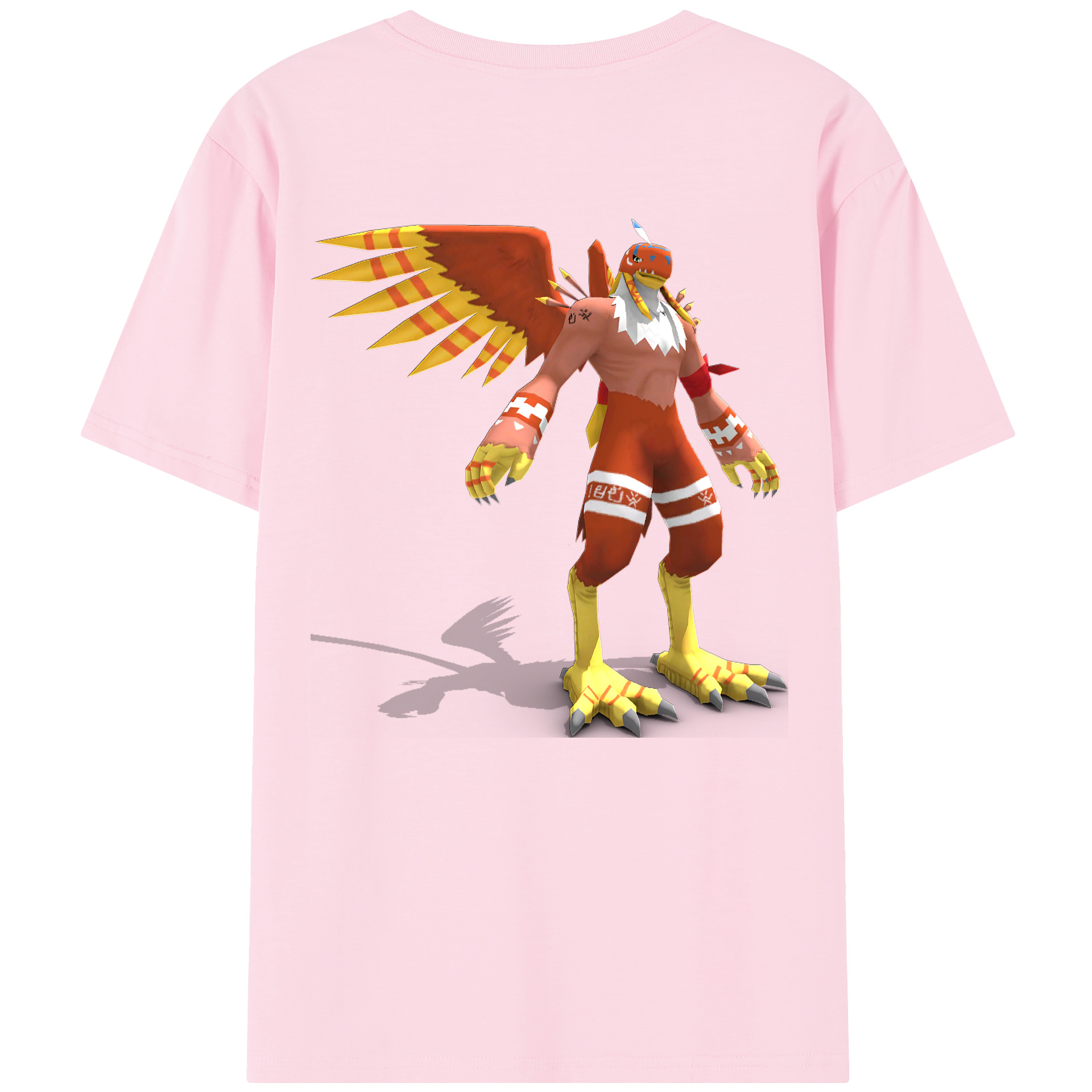 （画像用） Digimon デジタルモンスター/デジモン 綿100％半袖Tシャツ（背面プリント）